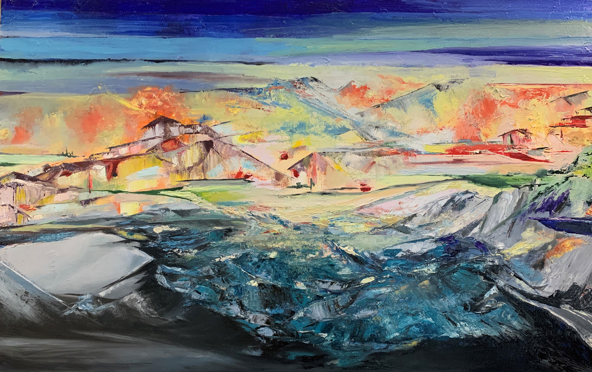LAYERED I | 36" X 48"