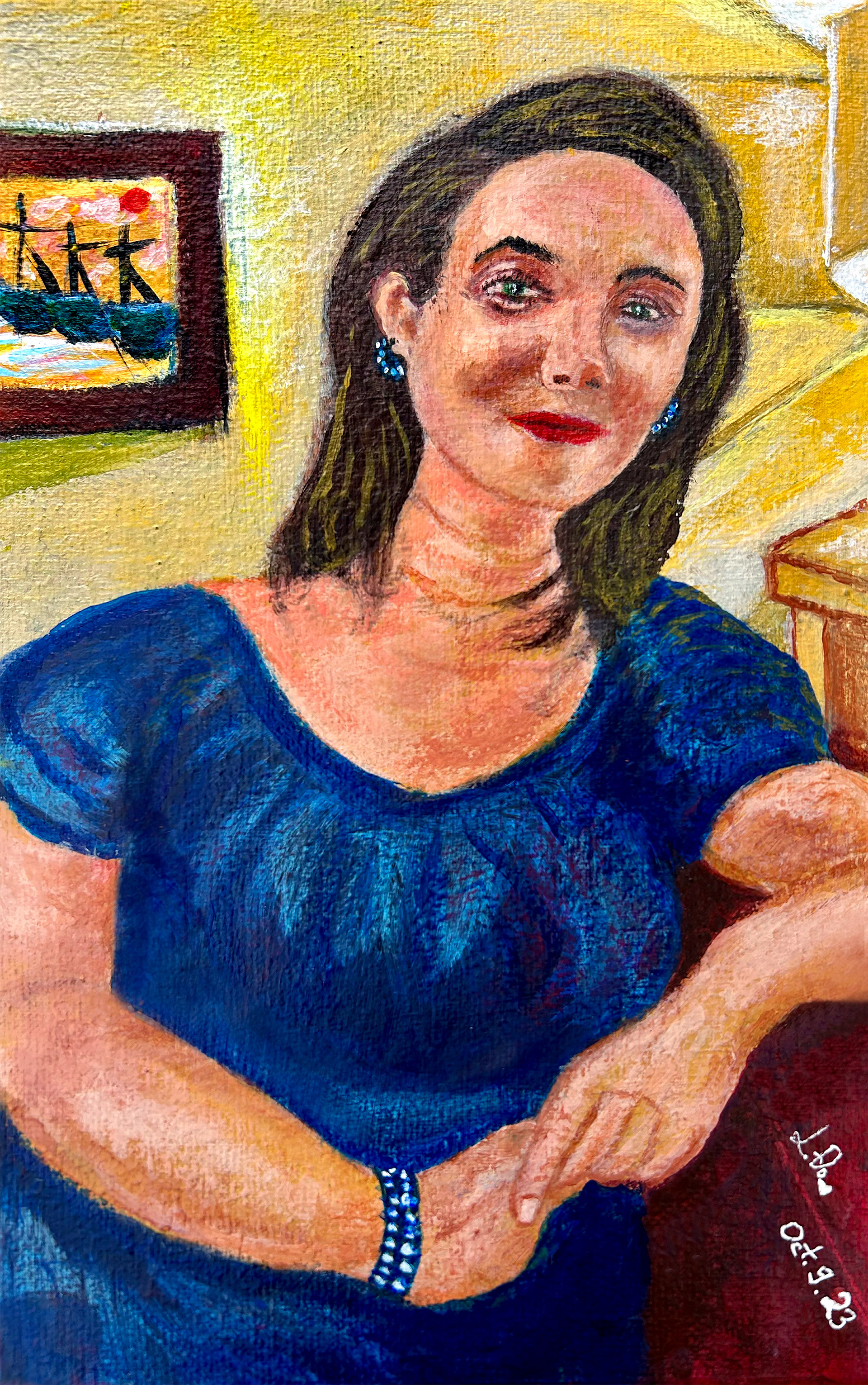 Acrylics on canvas. 24x18 cm.