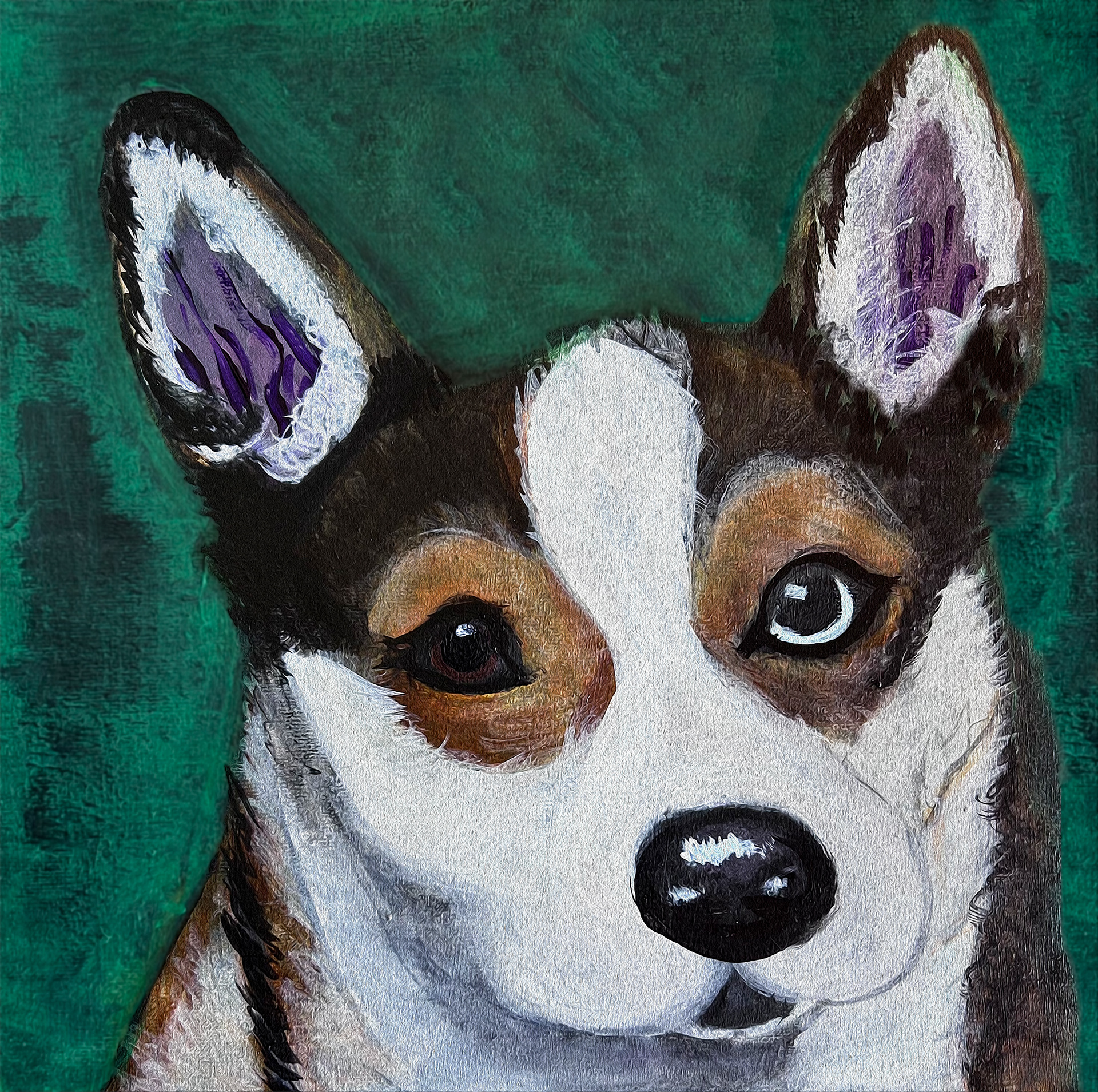 Acrylics on canvas. 12x12 inch.