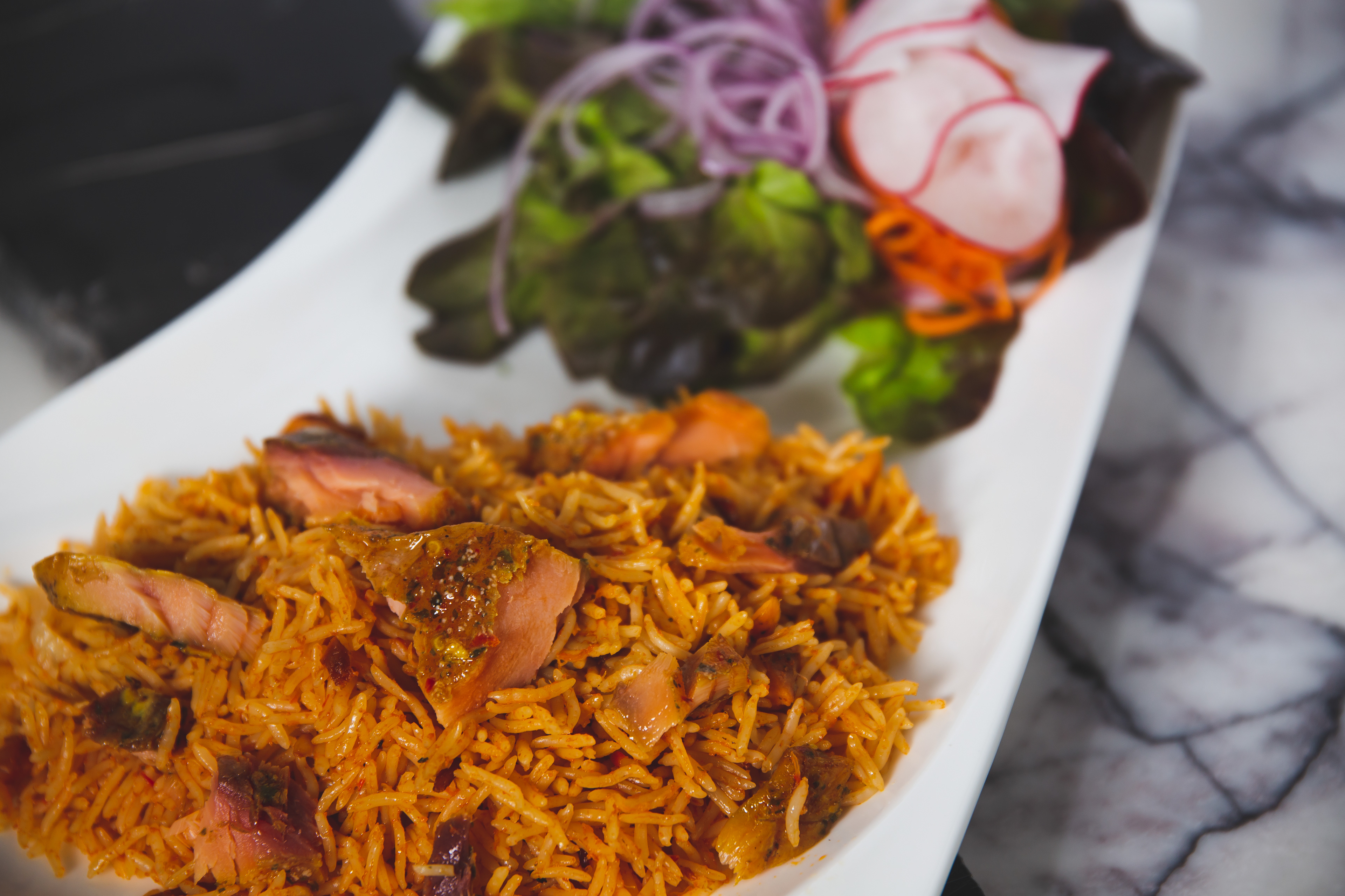 2020 - Smoked Salmon and Jollof Rice
