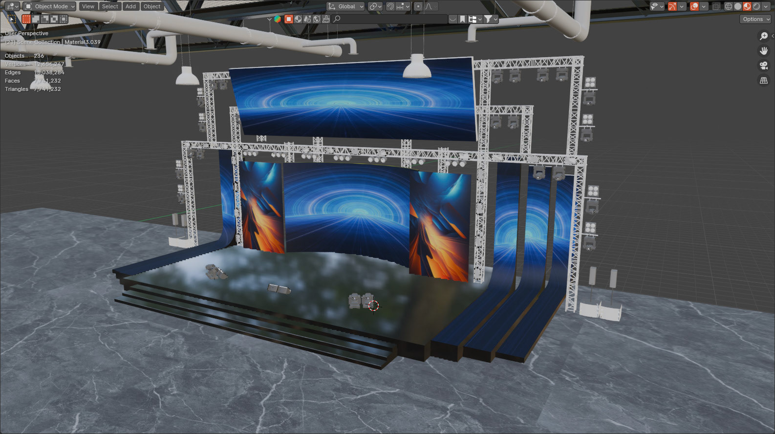 Interior facility render - medium quality export - Video Game Design