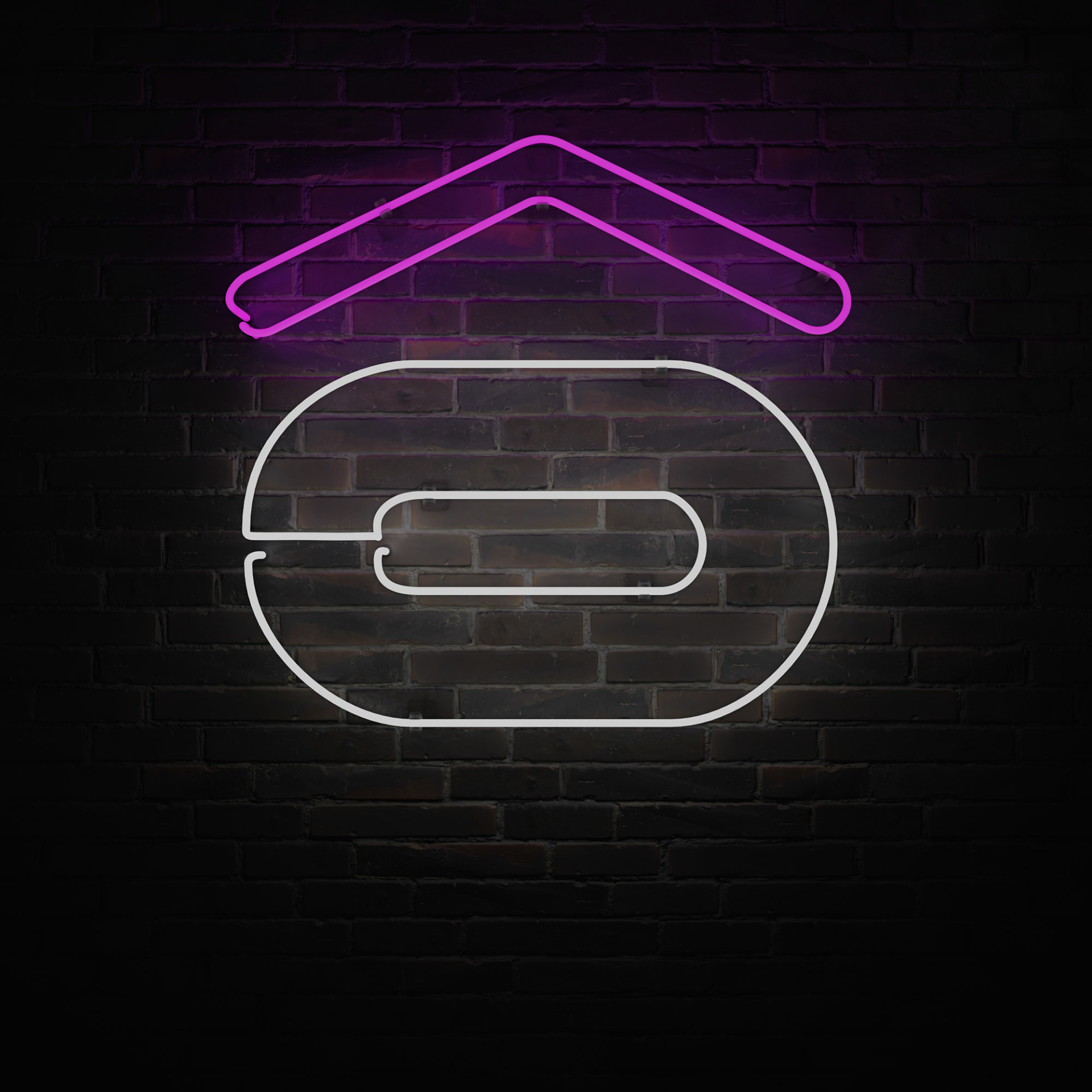 Neon Lighting Effect of Corprate Logo