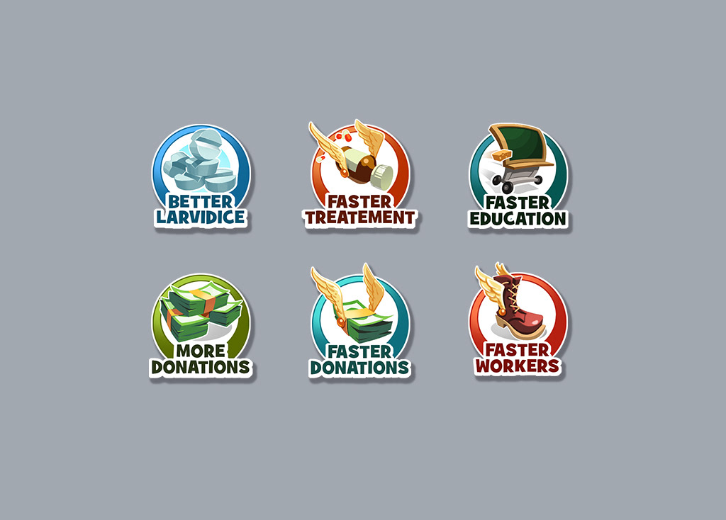 Icons für das mobile game OUTBREAK RESPONDER