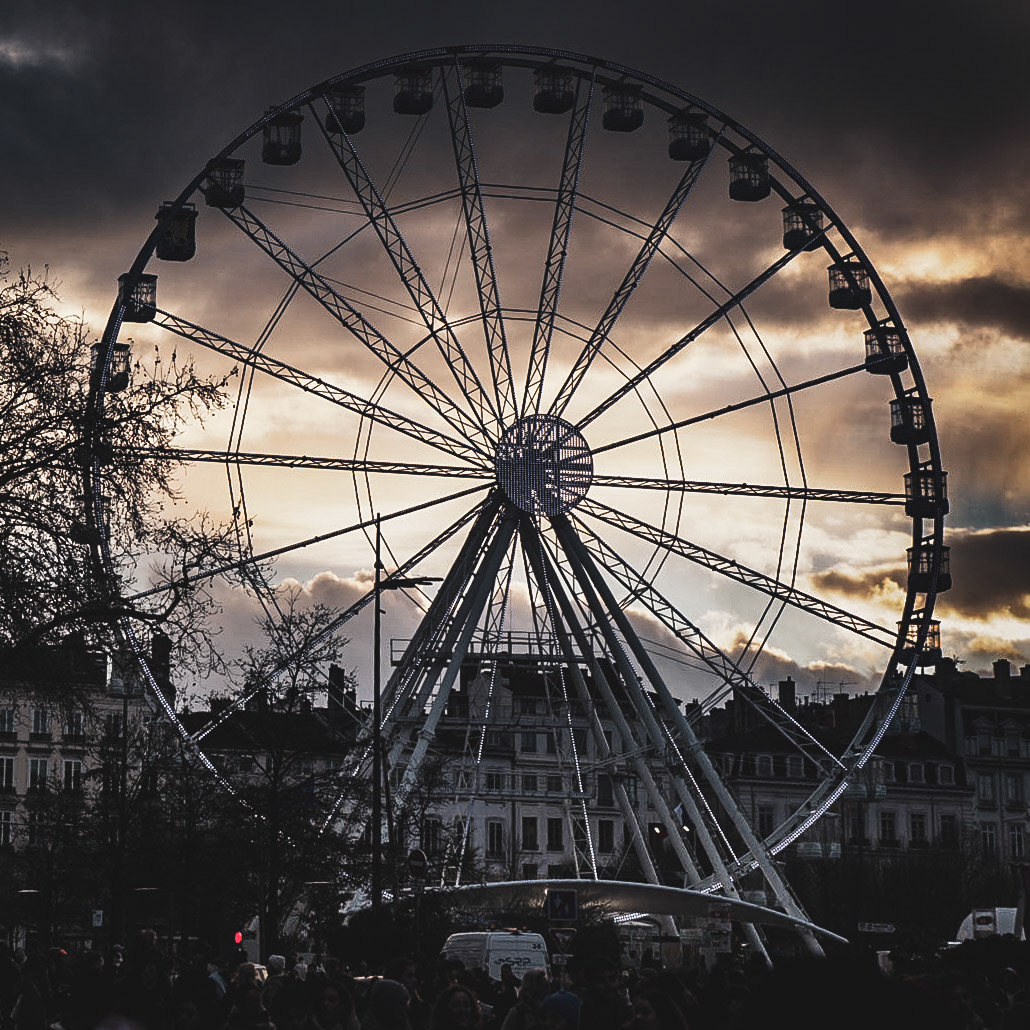 la grande roue de la place bellecour