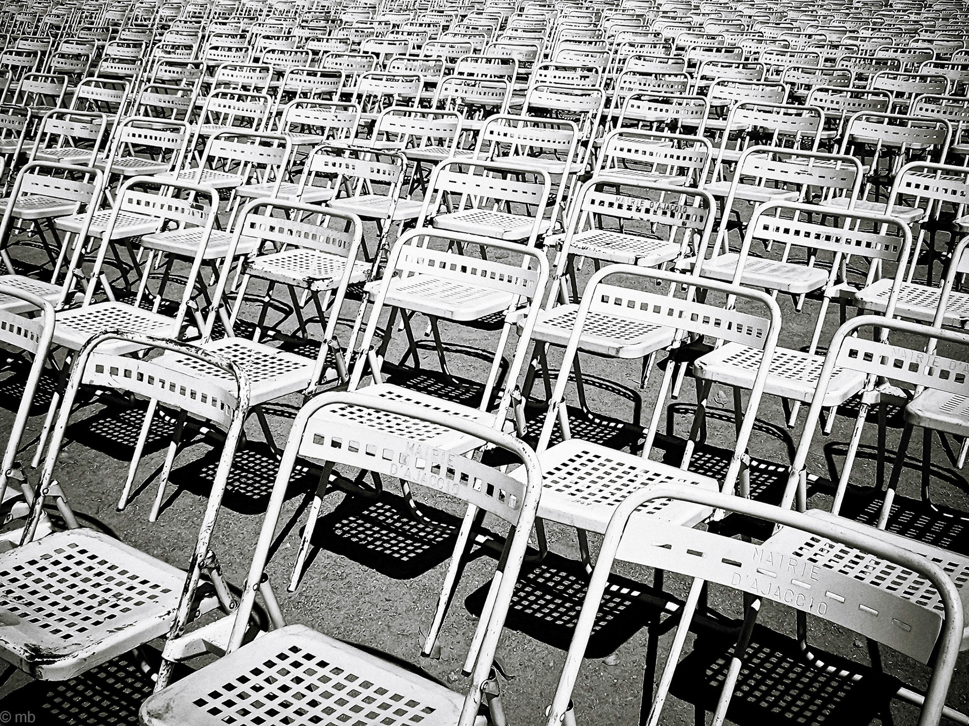 waiting for the crowd