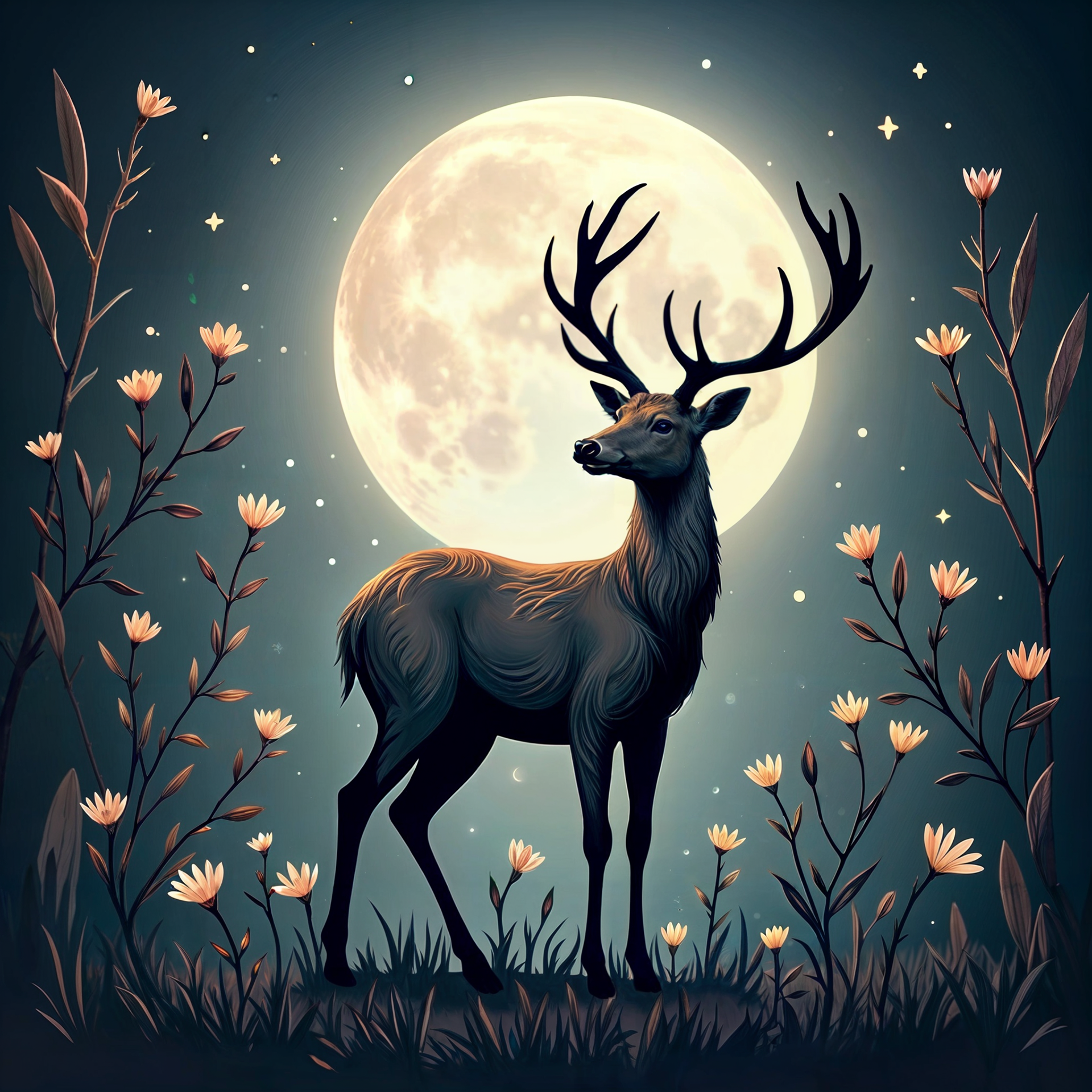 AI illustration: full moons