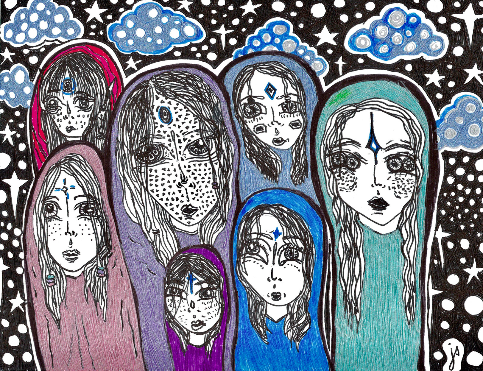 Huddled