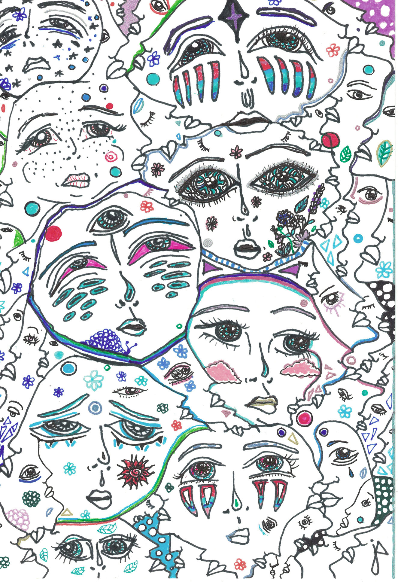 Faces Outline