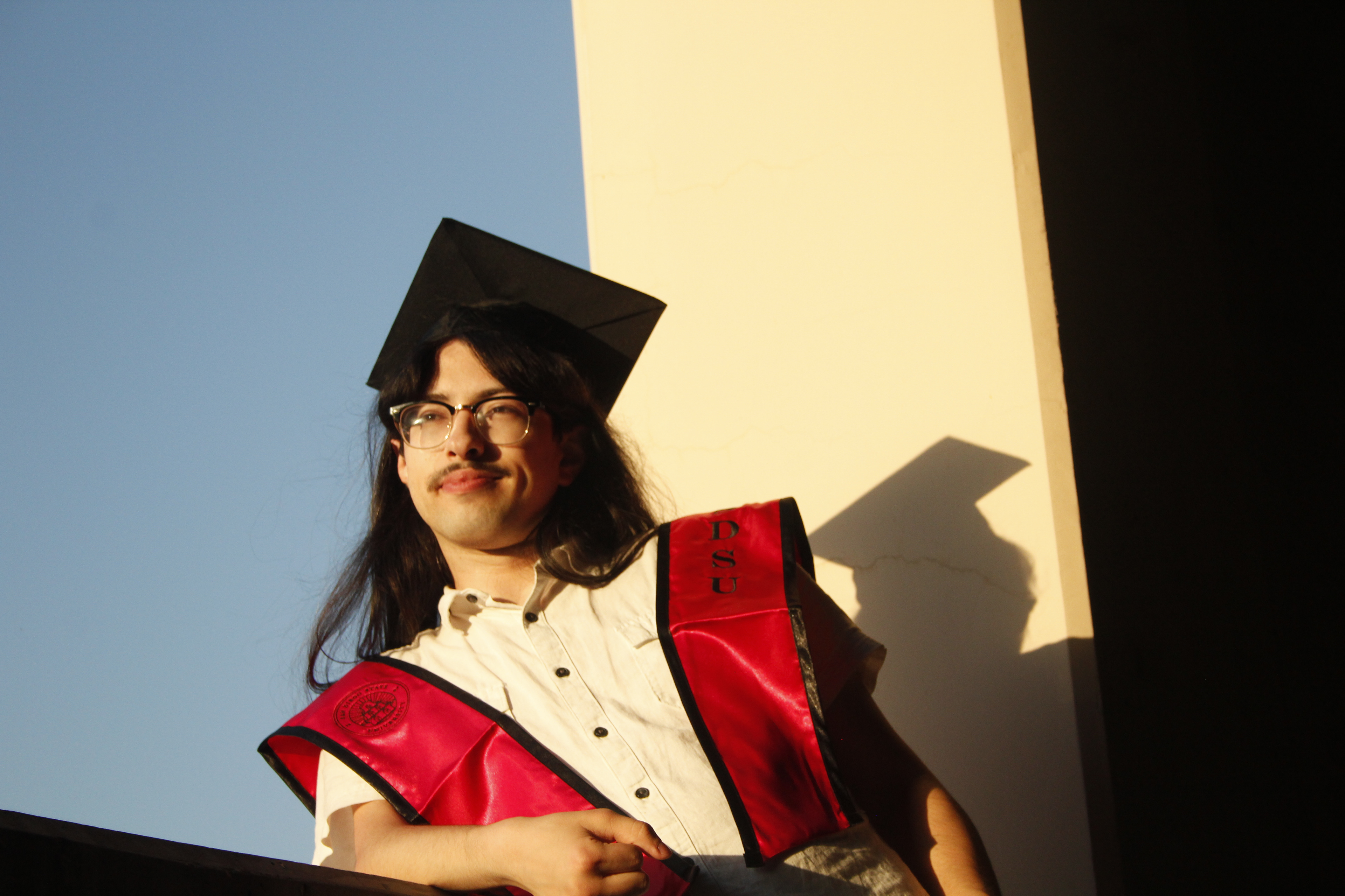 Issac Alzaga in his Graduation Cap