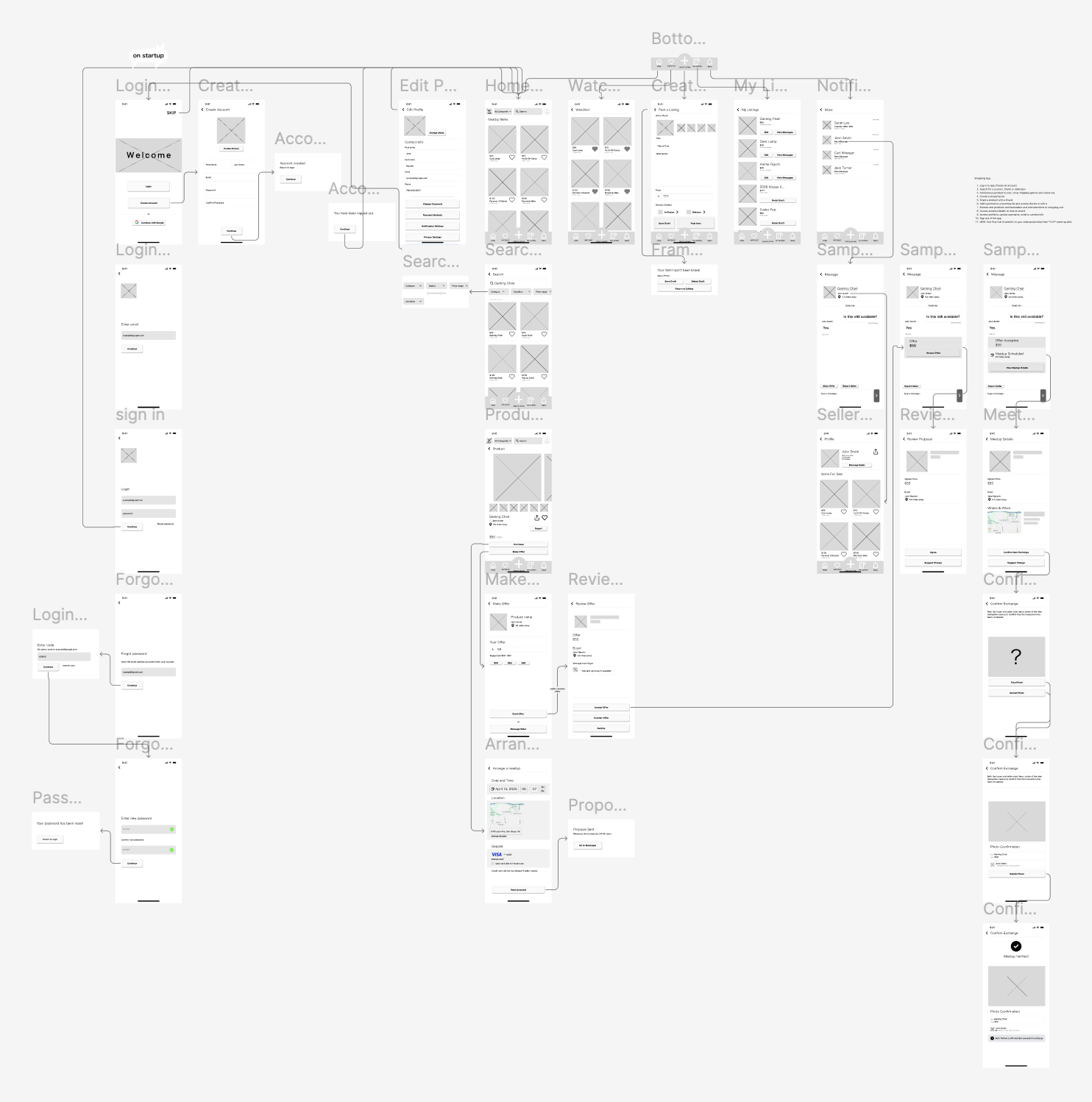 Initial Mockups