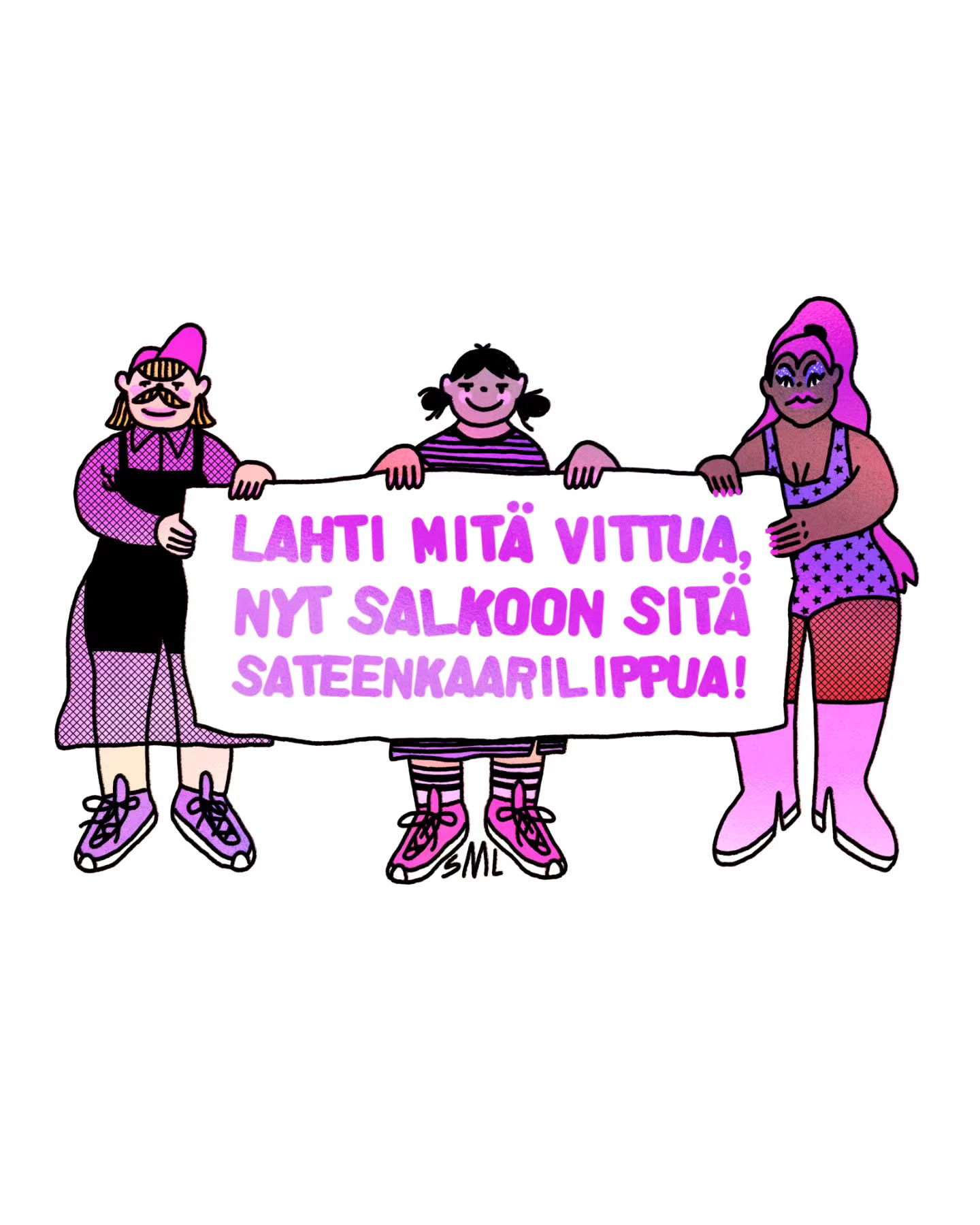 Oma projekti ja mielenilmaus.