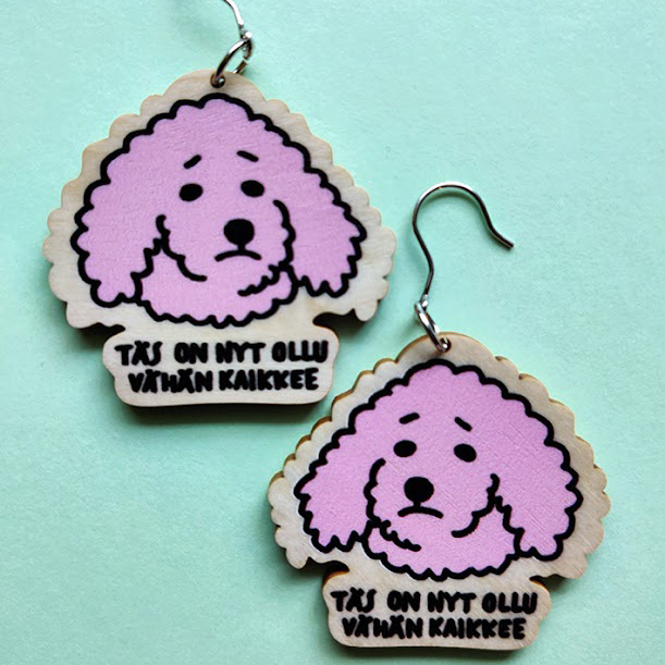 Oma projekti. Korvakorut löytyvät kaupastani!