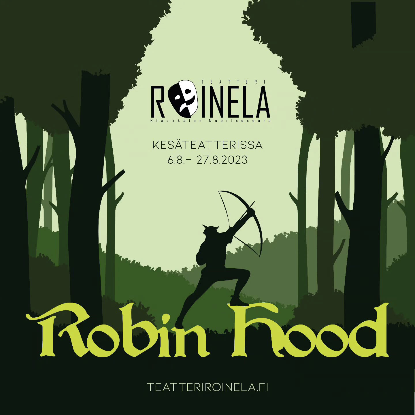 Teatteri Roinela- kesäteatterimainos.