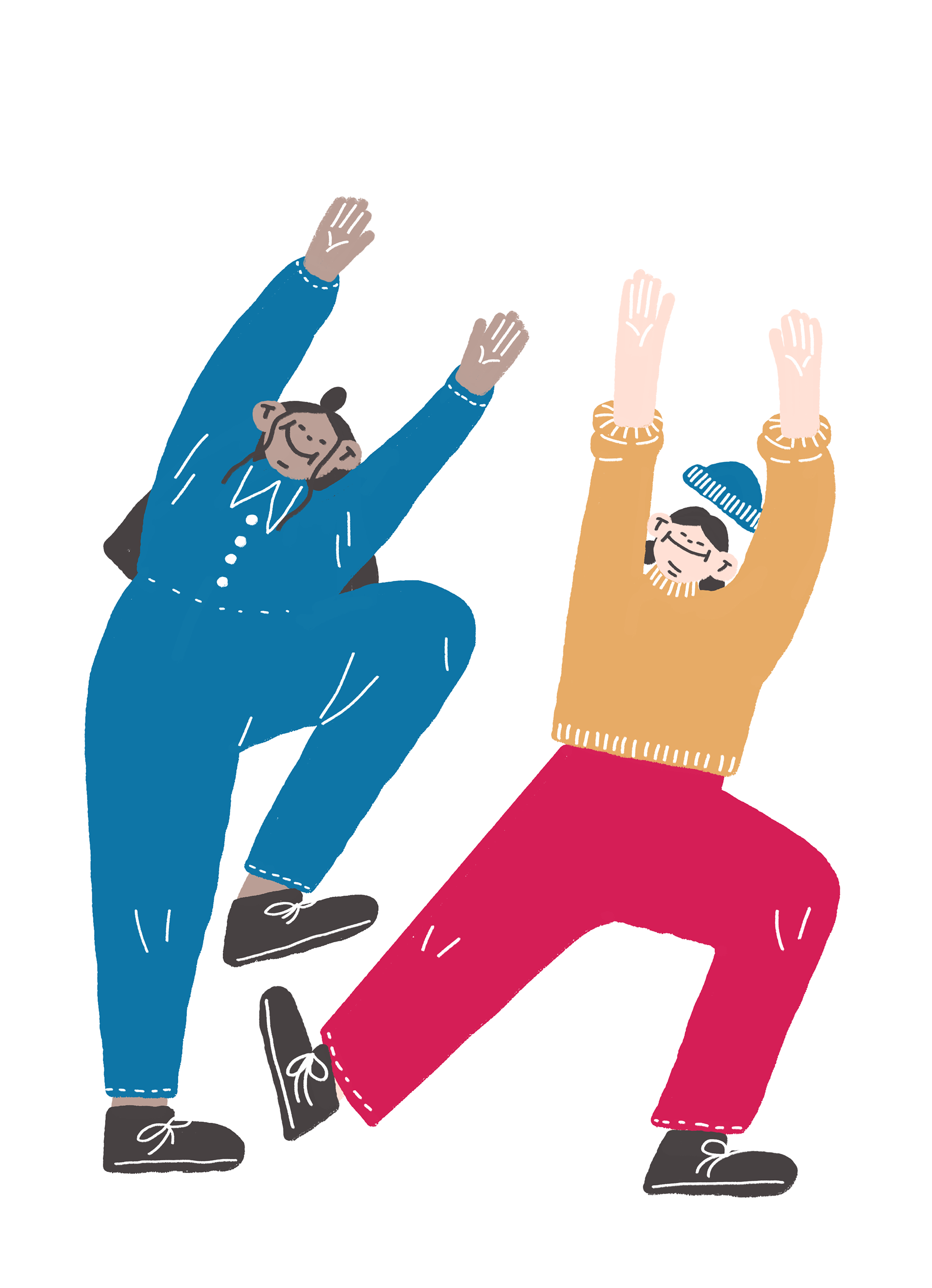 Suomen Nuorisoseurat, Luovasti Liikkuen- hankkeen kuvitus.