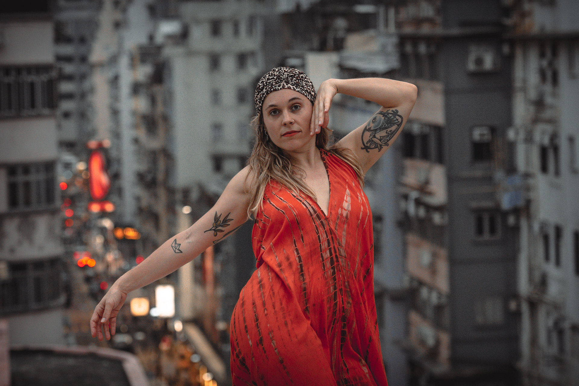 Hong Orange Rooftops 
