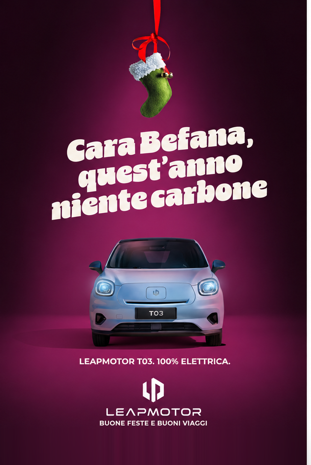 DEAR BEFANA, THIS YEAR ZERO CARBON (100% ELECTRIC) 