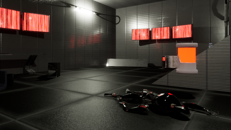 Project CYBORG - Destroyed Research Lab - In-Engine Screenshot
