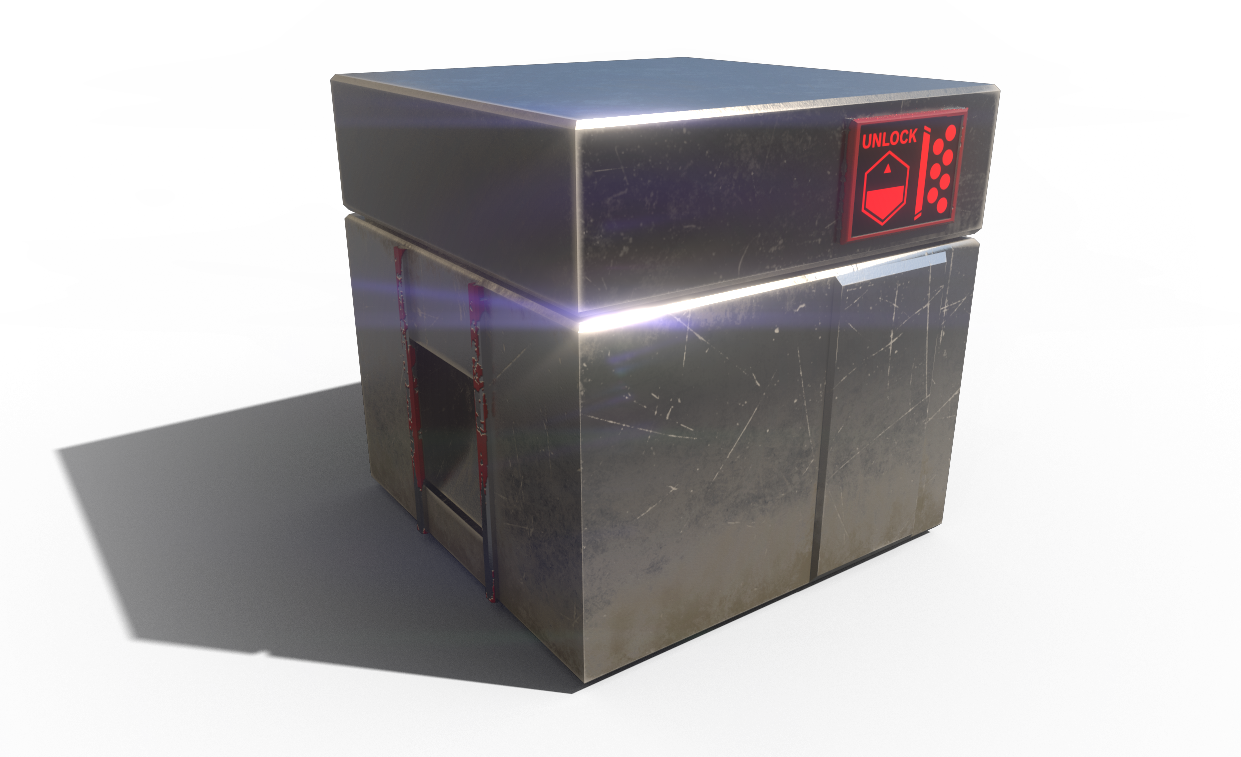 Project GARGOYLE - Crate - Rendered with IRay using Substance Painter