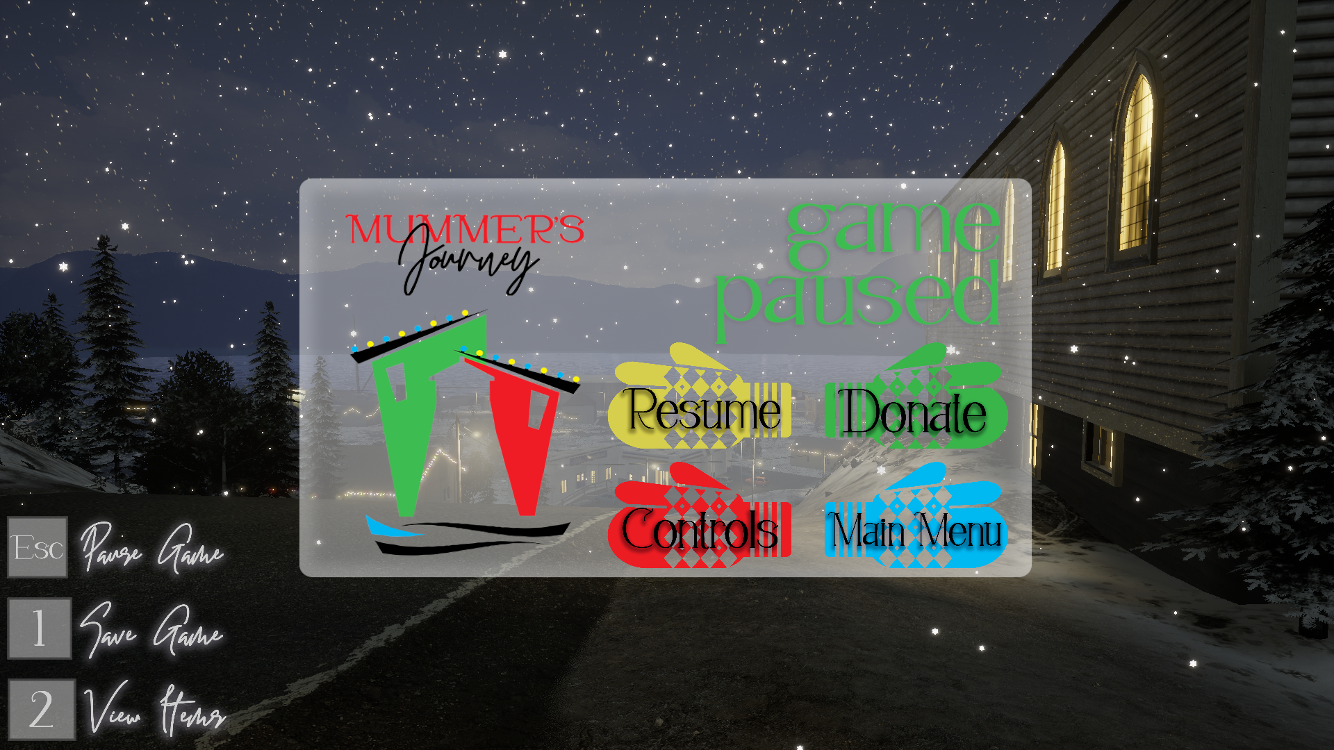 Mummer's Journey - Pause Menu (In-Game Capture)