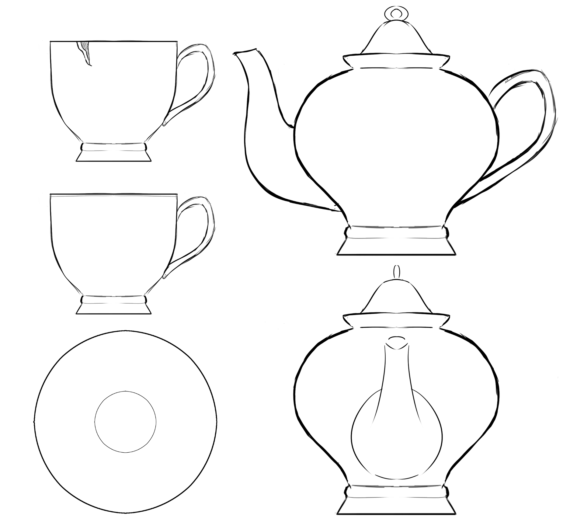 Tea Set Concept Art