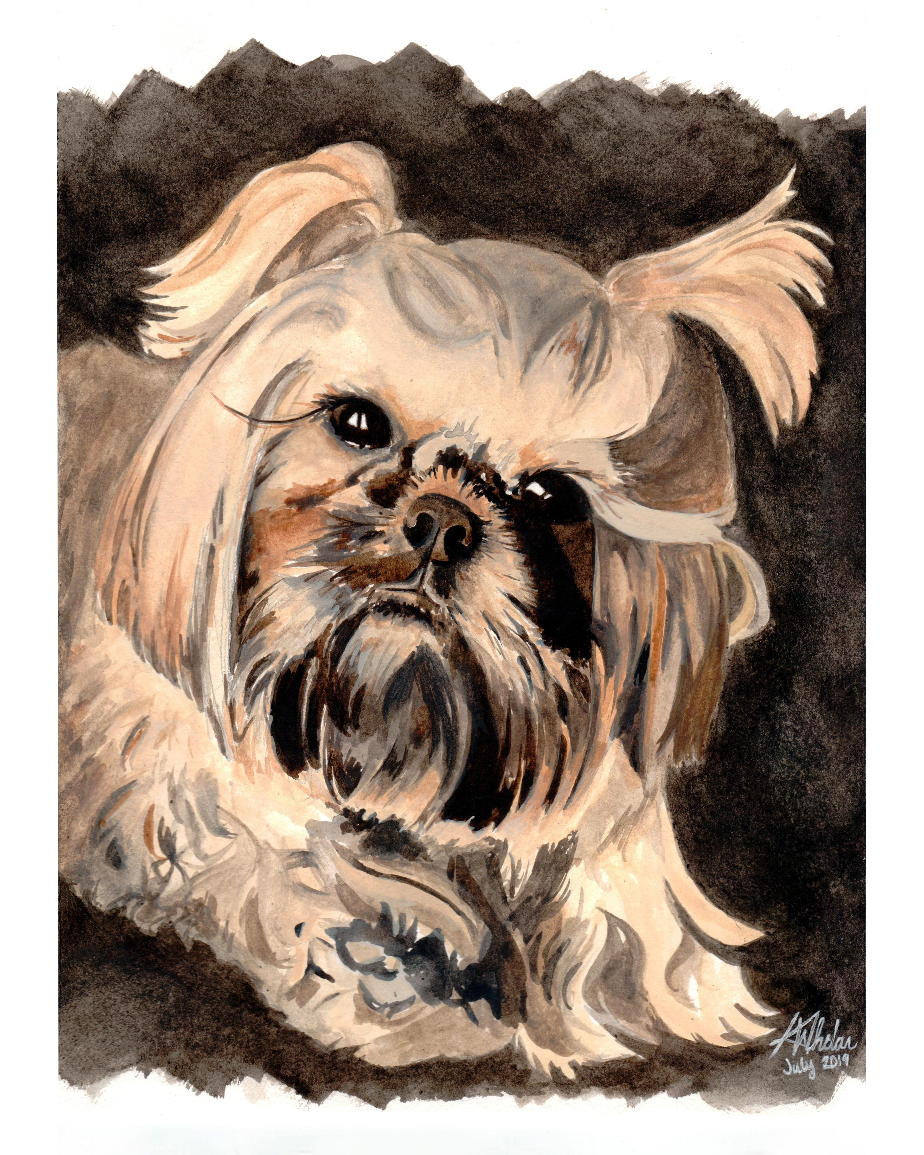 Reesie - Watercolour Commission - July 2019