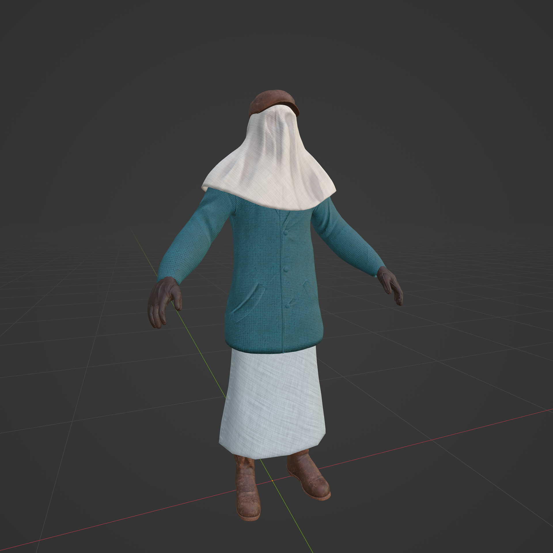 Example of Modular Mummers Clothing with Textures