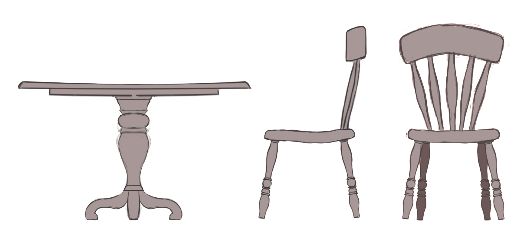 Table and Chair Concept Art