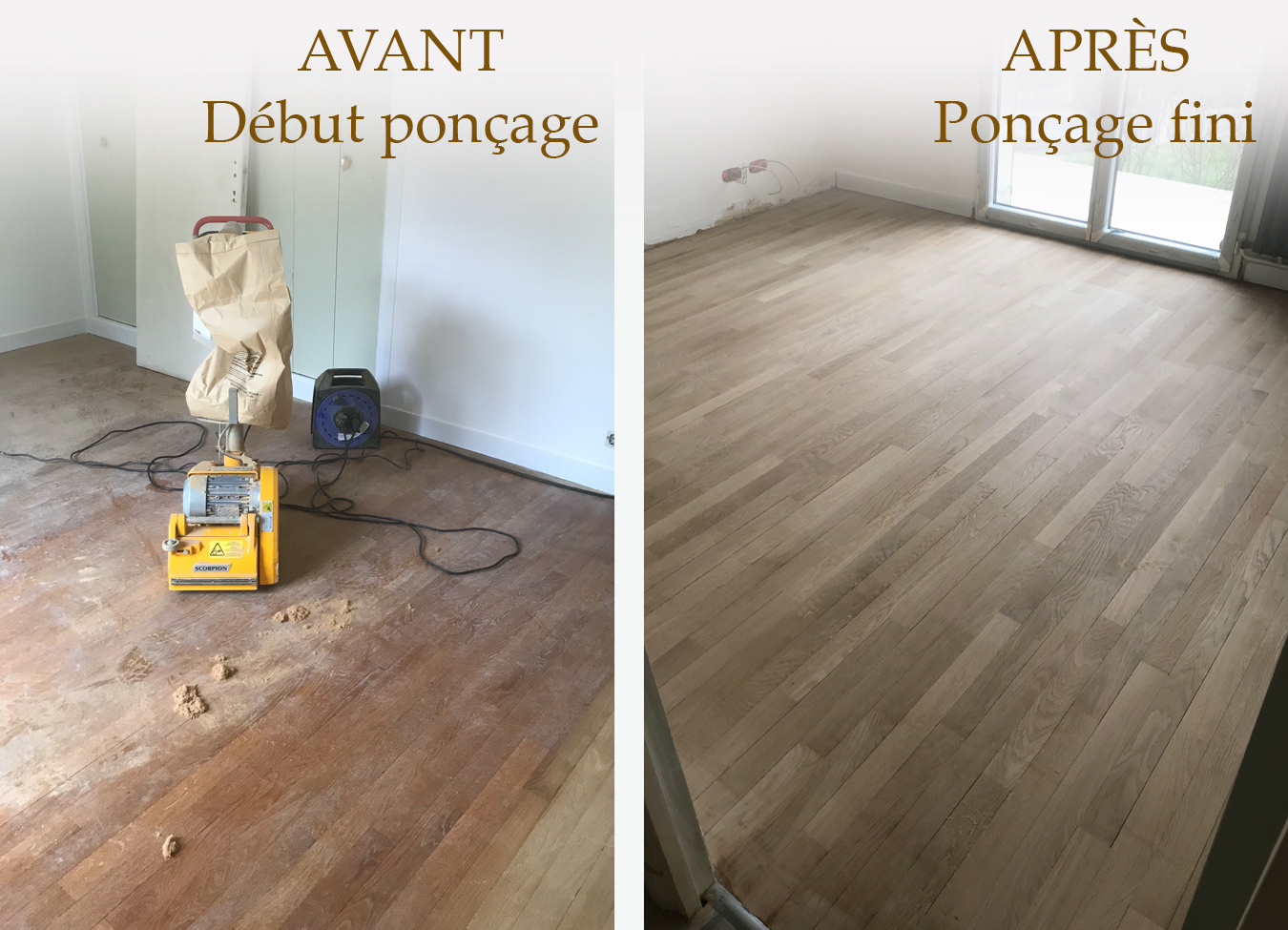 Début/Fin ponçage
