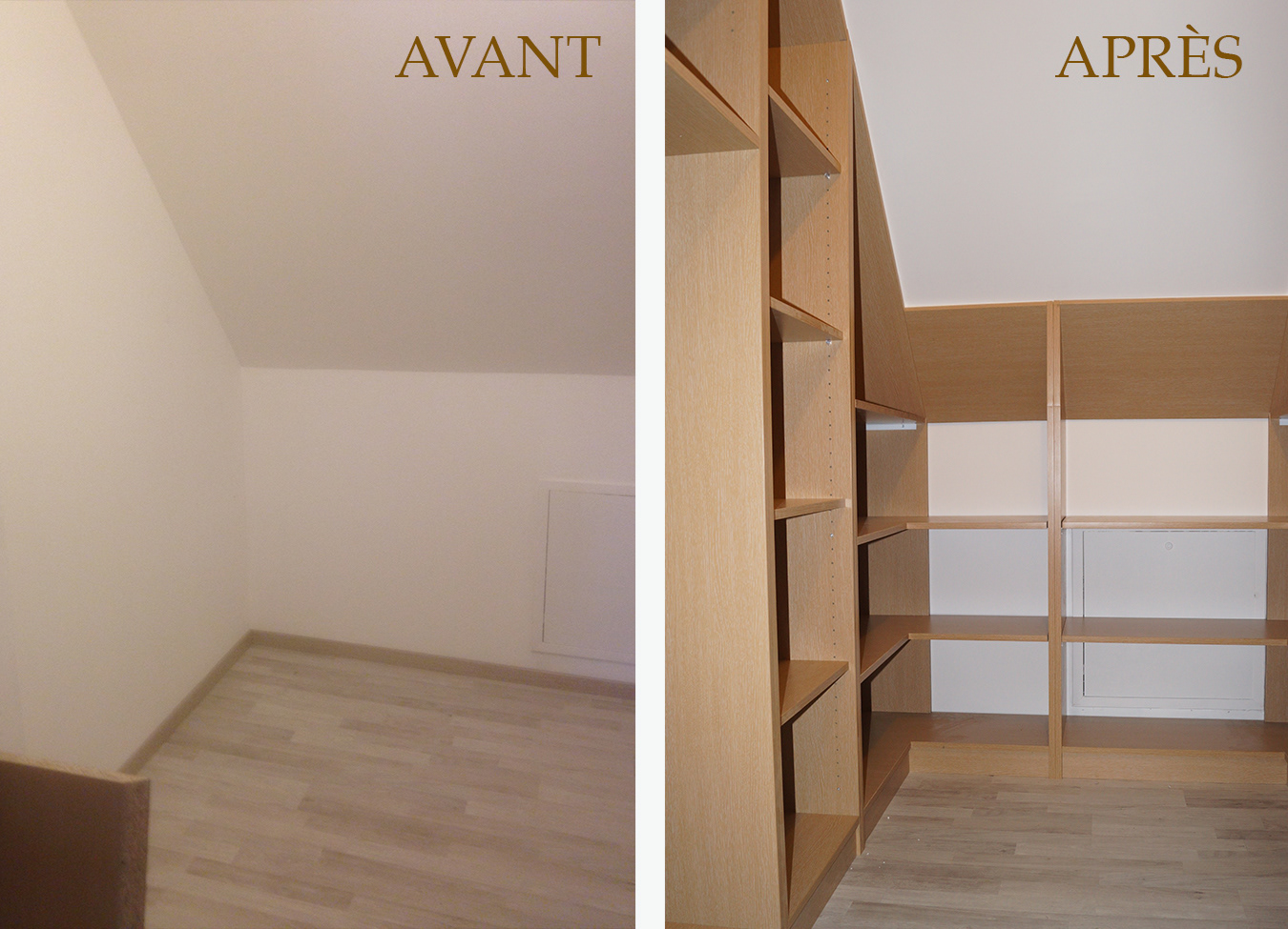 Placard sous comble