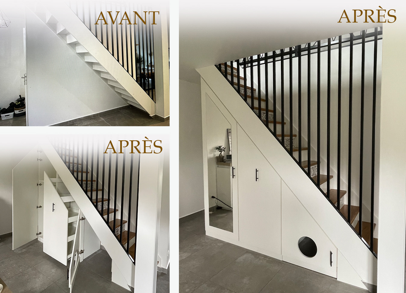 Aménagement sous escalier