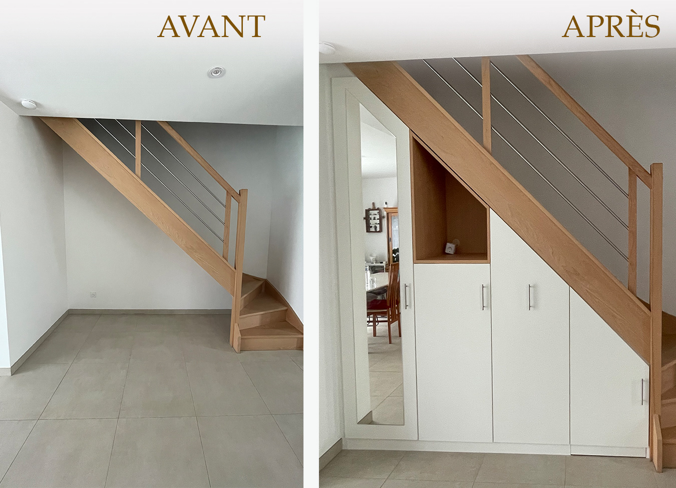 Aménagement sous escalier