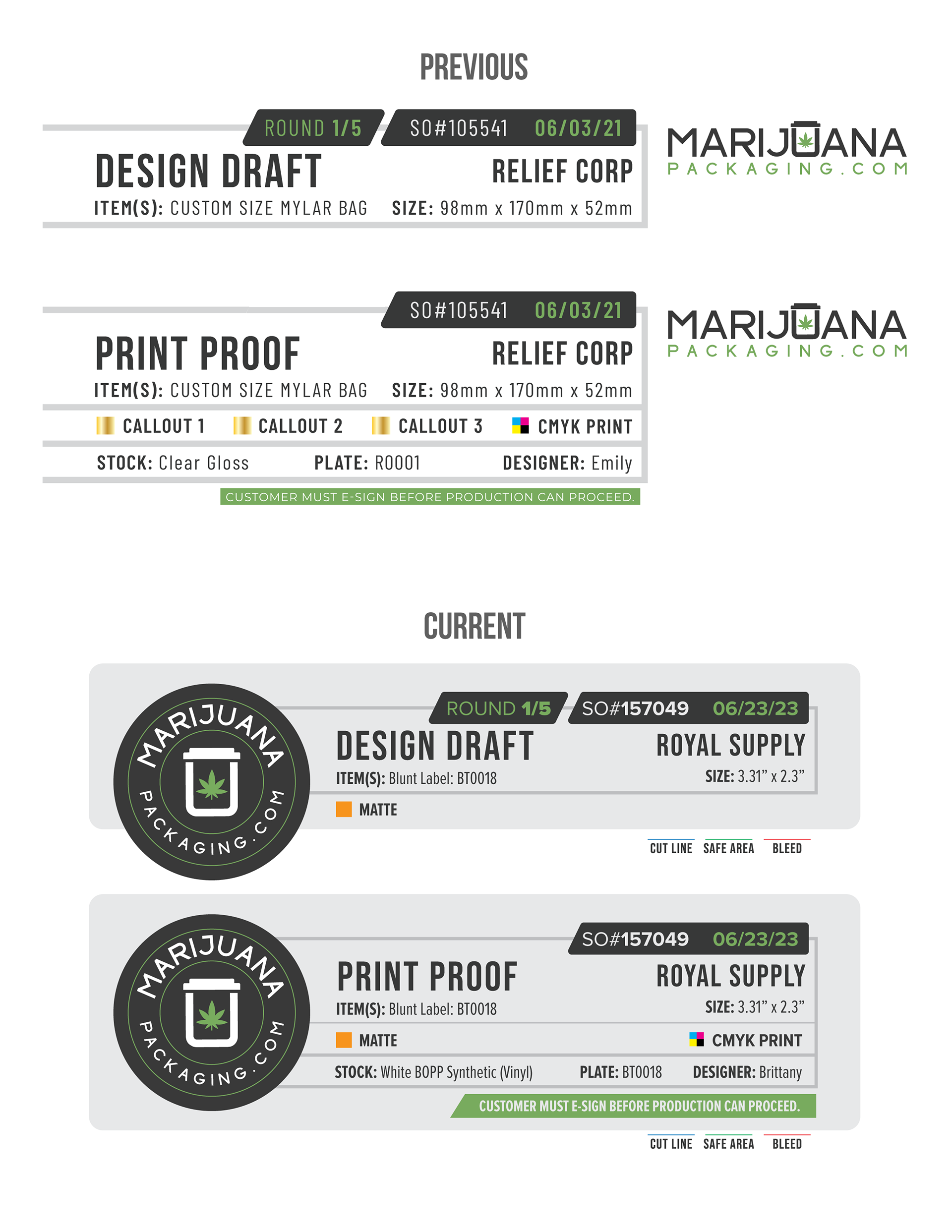 Previous Header Designs