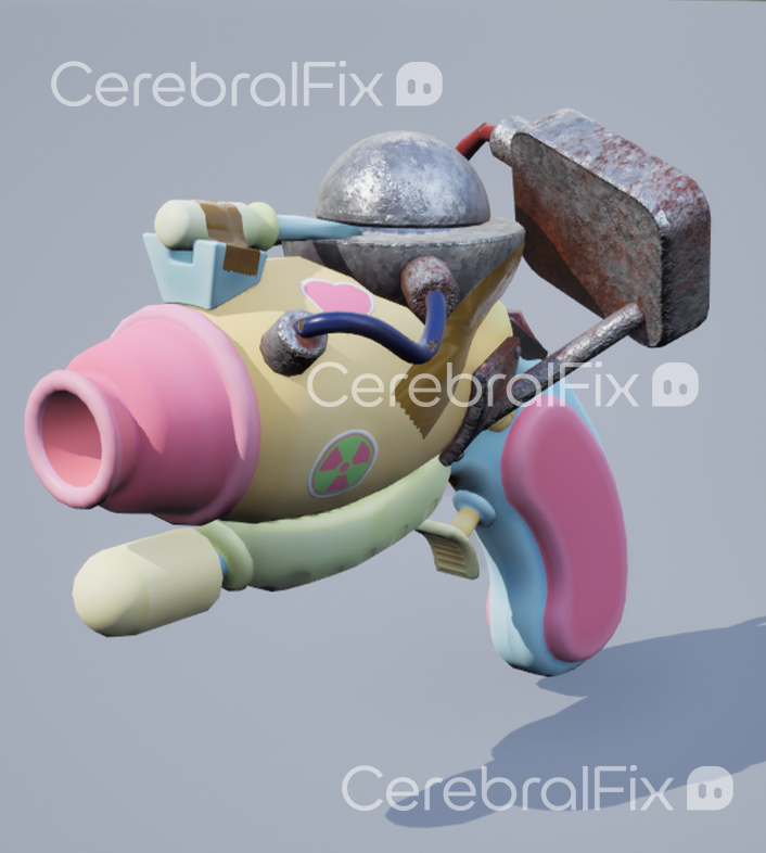 Weapon 3D Model. (c) CerebralFix