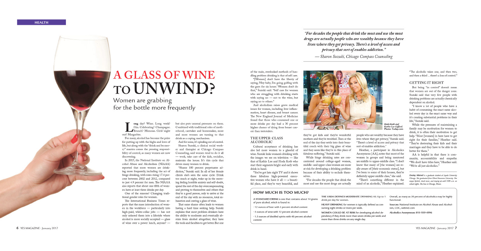 Art direction and page layout for Yes! Magazine - For the River Valley Woman (Kankakee & Will counties, Illinois)