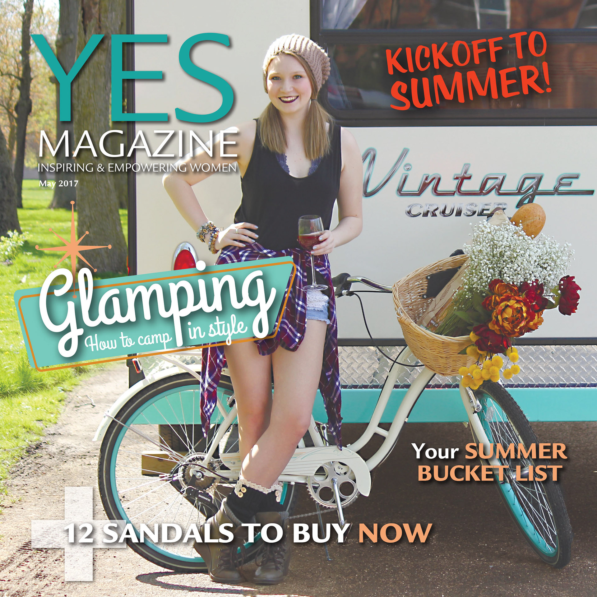 Art direction and page layout for Yes! Magazine - For the River Valley Woman (Kankakee & Will counties, Illinois)