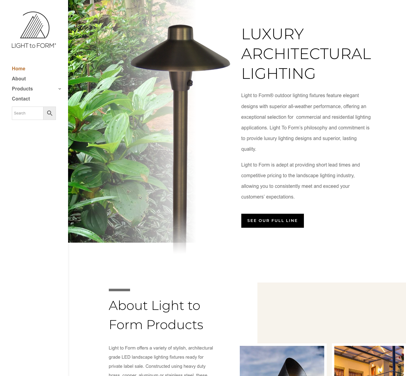 lighttoform.com built using Wordpress/Divi