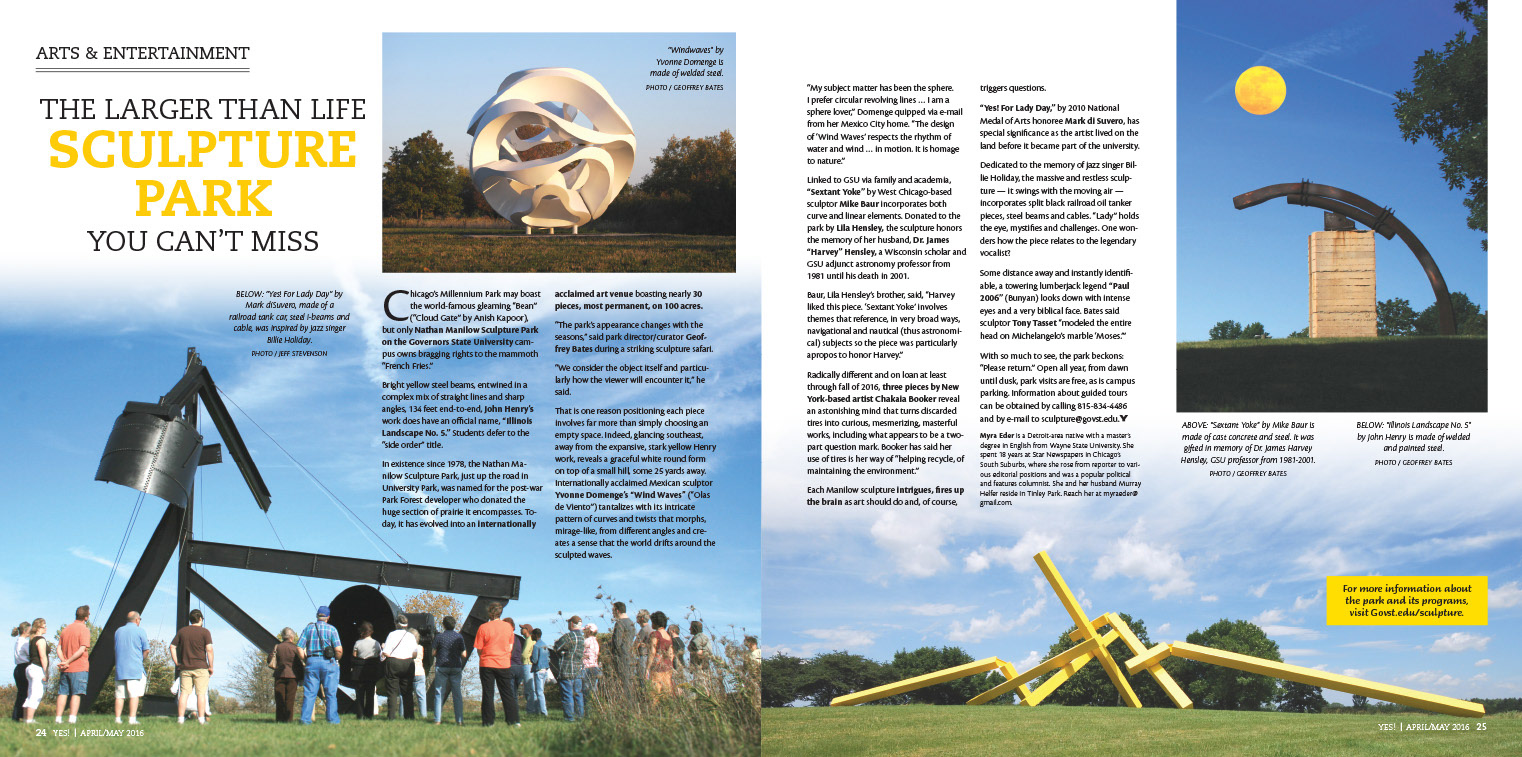 Art direction and page layout for Yes! Magazine - For the River Valley Woman (Kankakee & Will counties, Illinois)