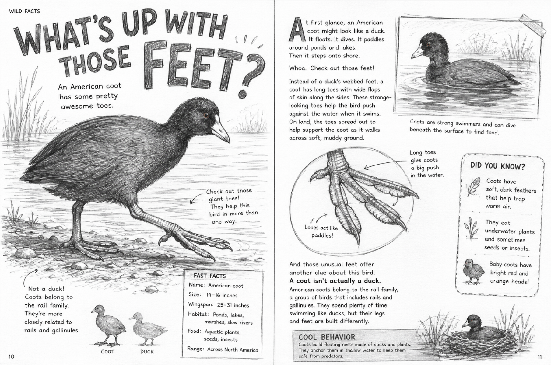 American Coot Concept Spread