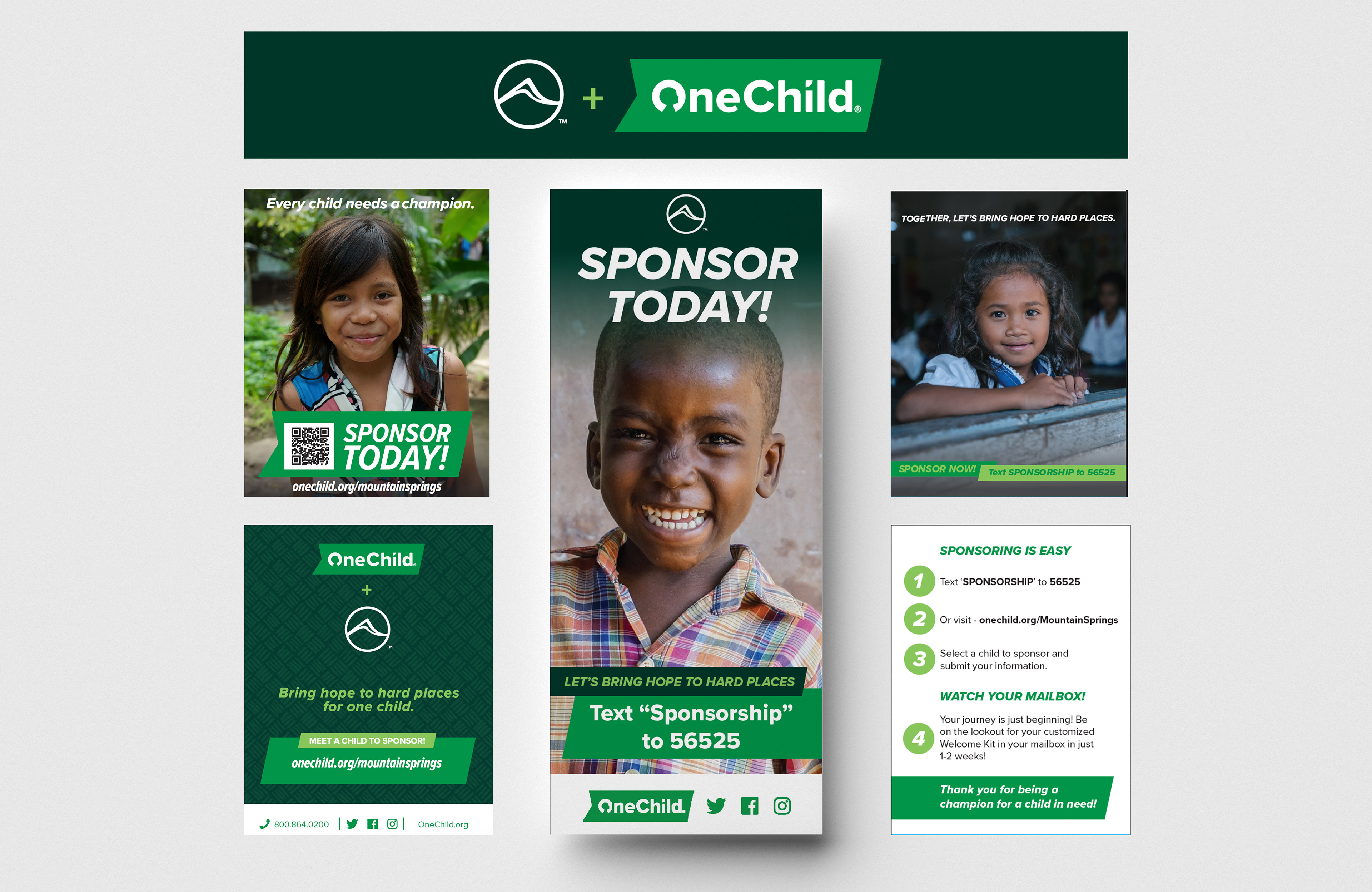 Sponsorship Booth: Banners, Sponsor Cards, & Table Tents