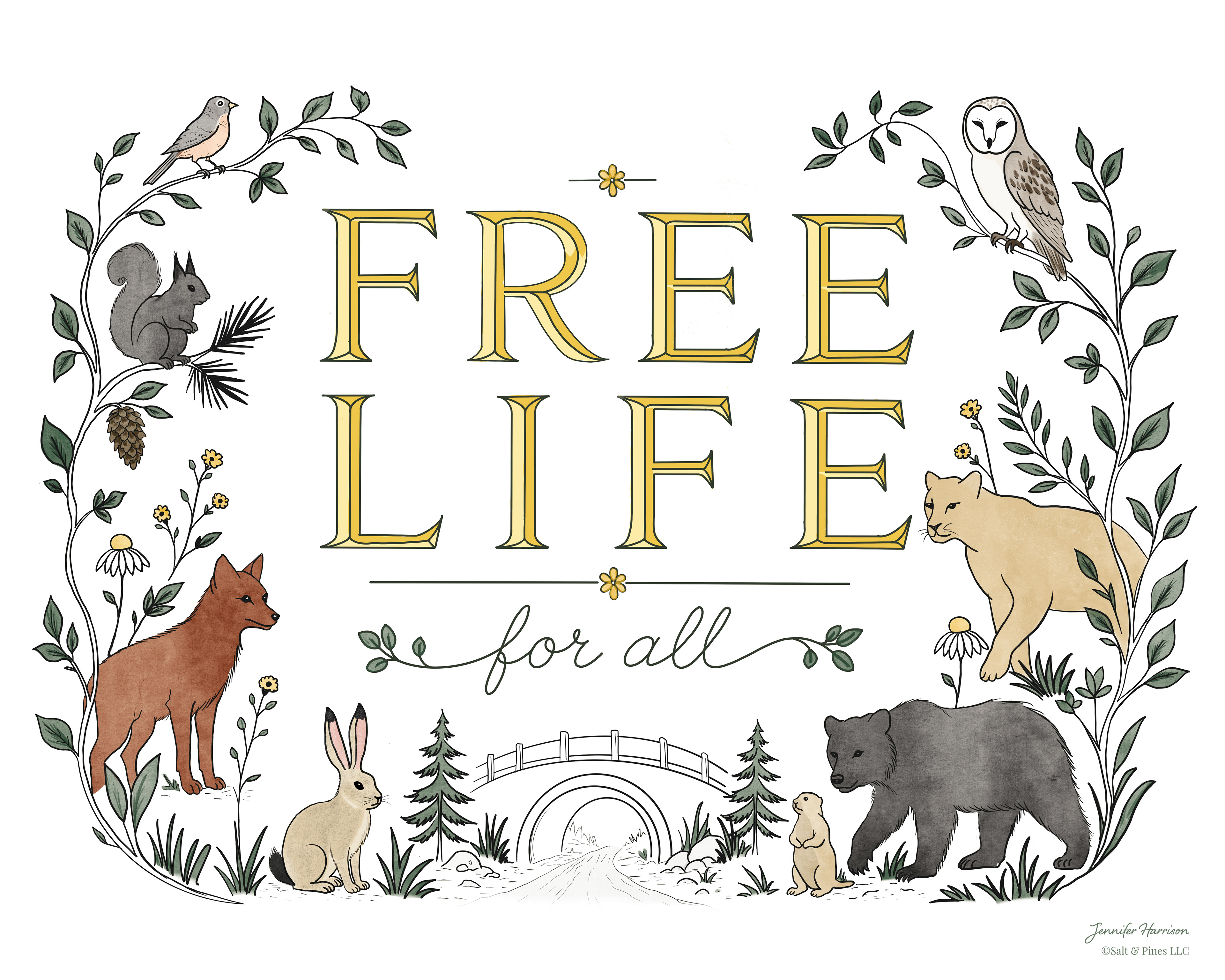 Free Life for All Illustration