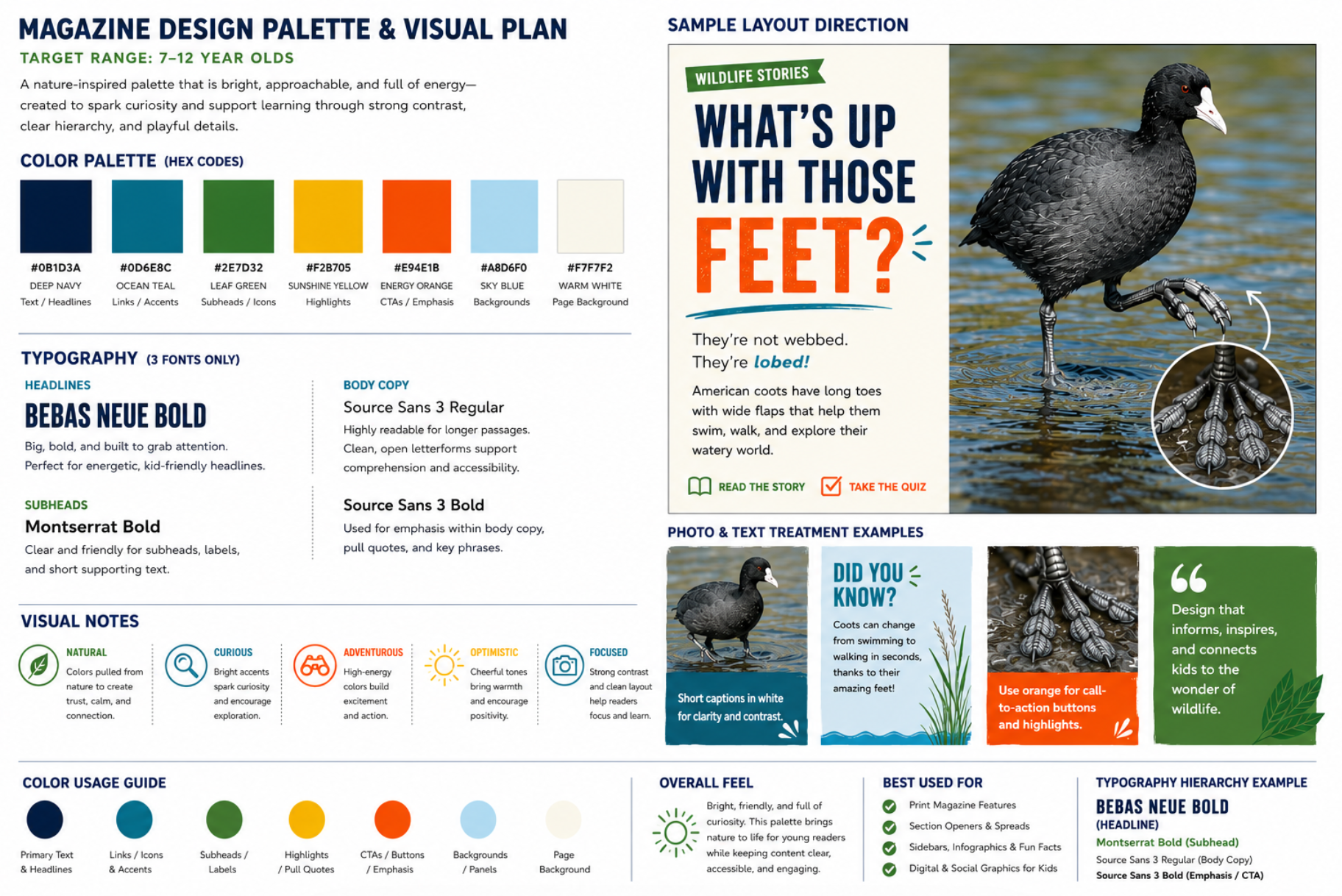 Faux Visual Plan for spread and assets