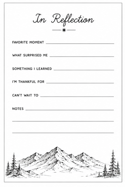 Reflection page