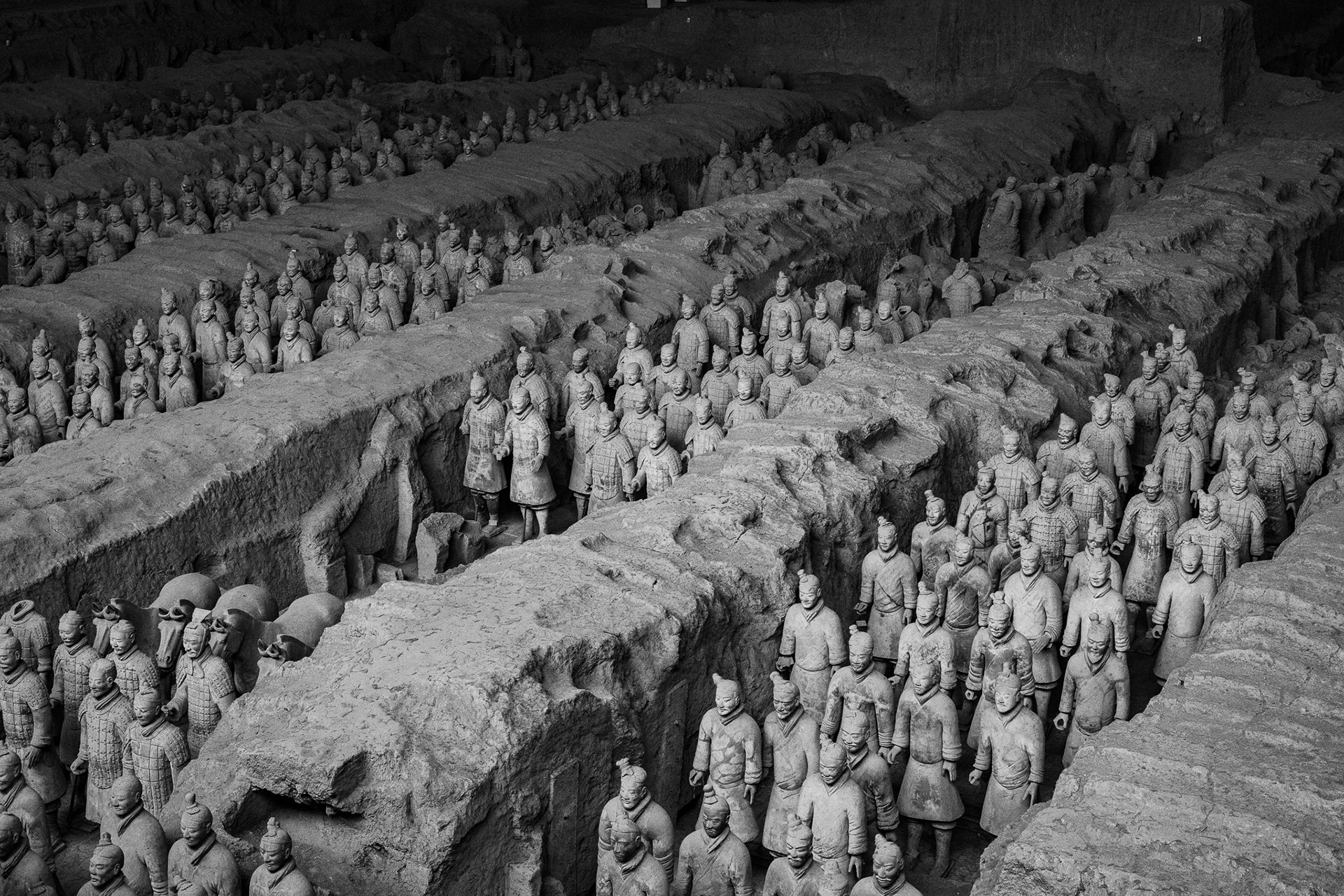 Terracotta Warriors, Emperor Qinshihuang’s Mausoleum Site Museum, Xi’an, Shaanxi, China · January 4, 2025 · Nikon Z 9 · Nikkor Z 50mm f/1.2 S · 1/100 sec f/13 ISO 4500