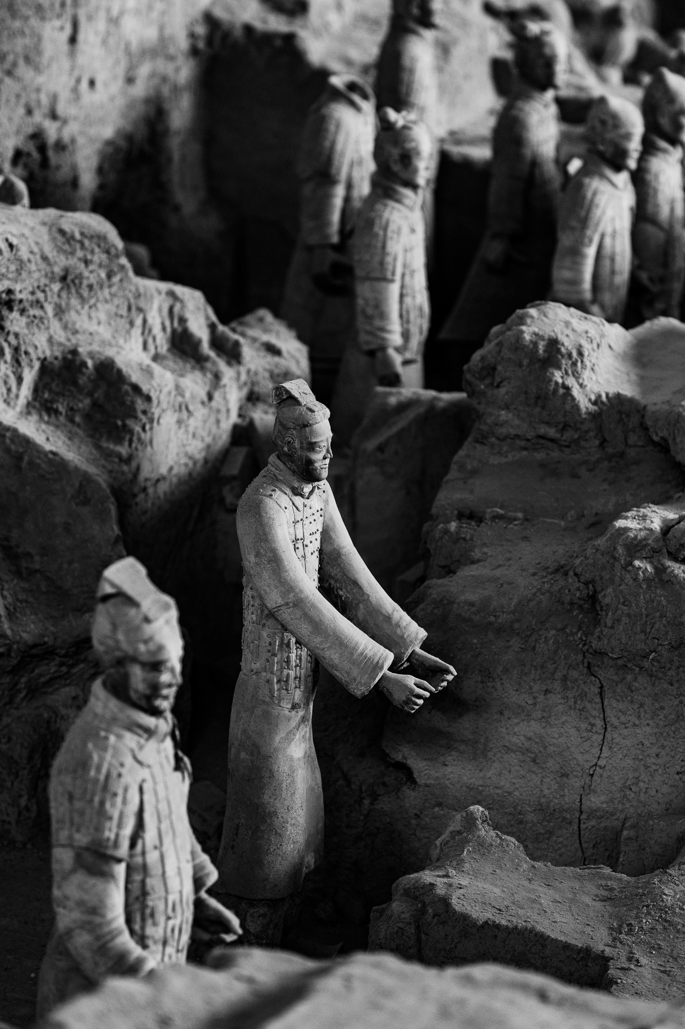 Terracotta Warriors, Emperor Qinshihuang’s Mausoleum Site Museum, Xi’an, Shaanxi, China · January 4, 2025 · Nikon Z 9 · Nikkor Z 135mm f/1.8 S Plena· 1/200 sec f/1.8 ISO 1250