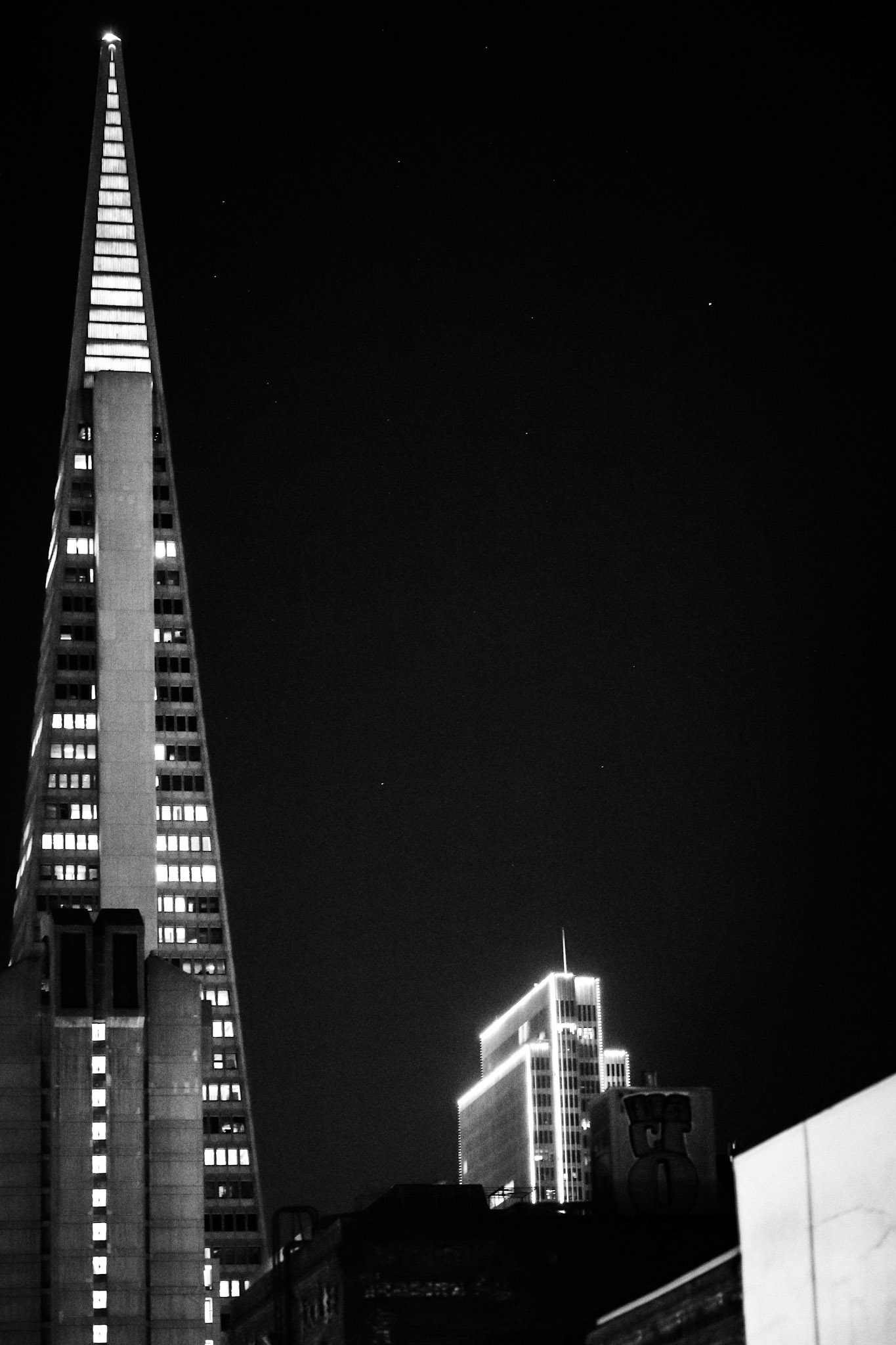 Transamerica Pyramid, San Francisco, California, USA · November 27, 2024 · Nikon Z 9 · Nikkor Z 85mm f/1.2 S · 1/160 sec f/1.2 ISO 8000