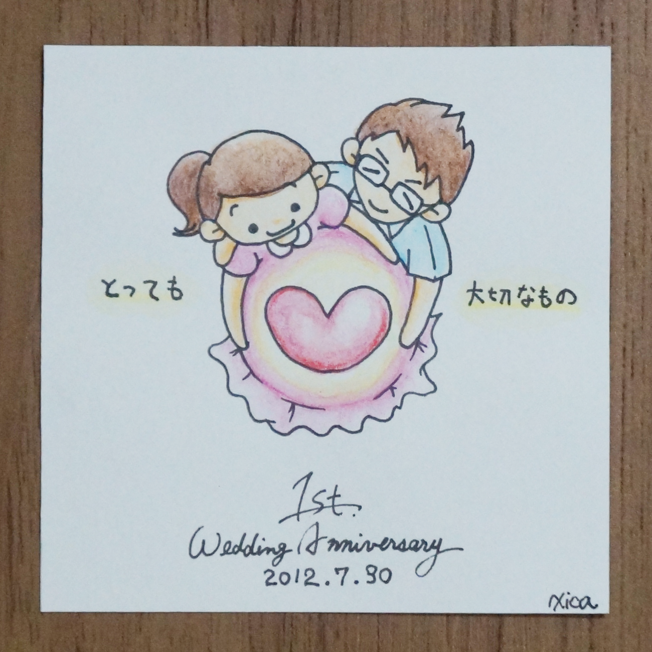 Saika Tamura S Portfolio 結婚記念日イラスト