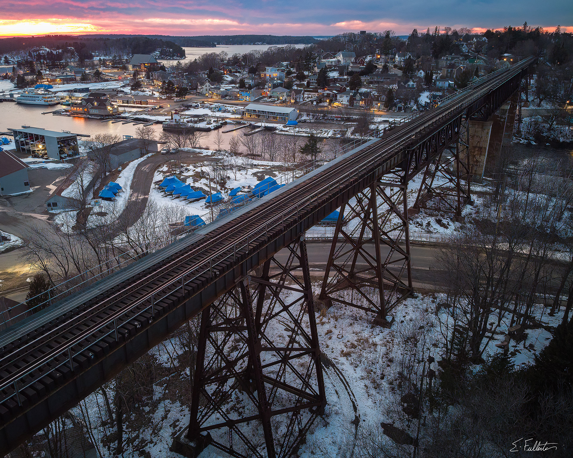 Week 6 - Shoot from Above "Parry Sound Harbour & Trestle Bridge"