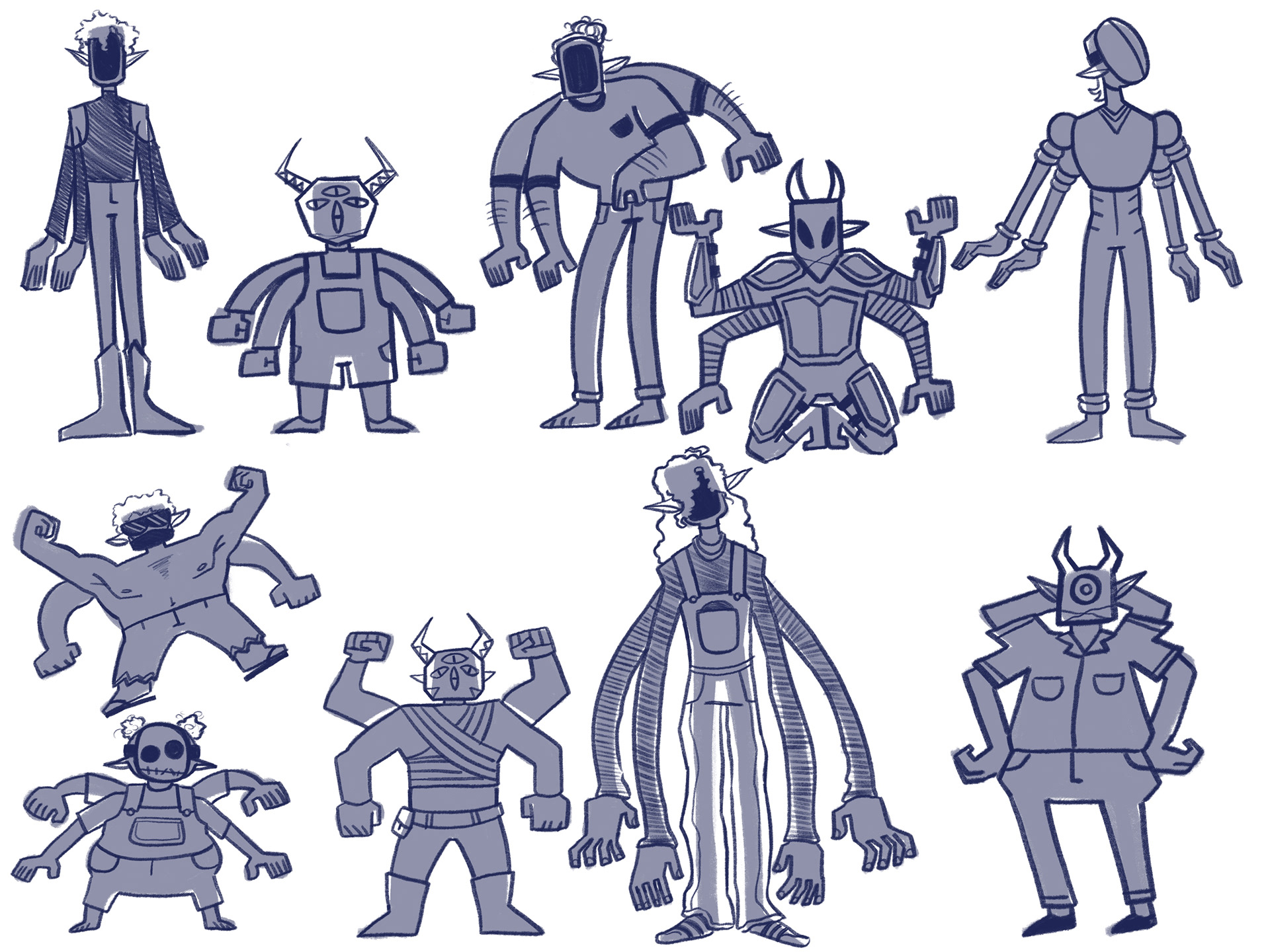 Xzavion Character Design Exploration