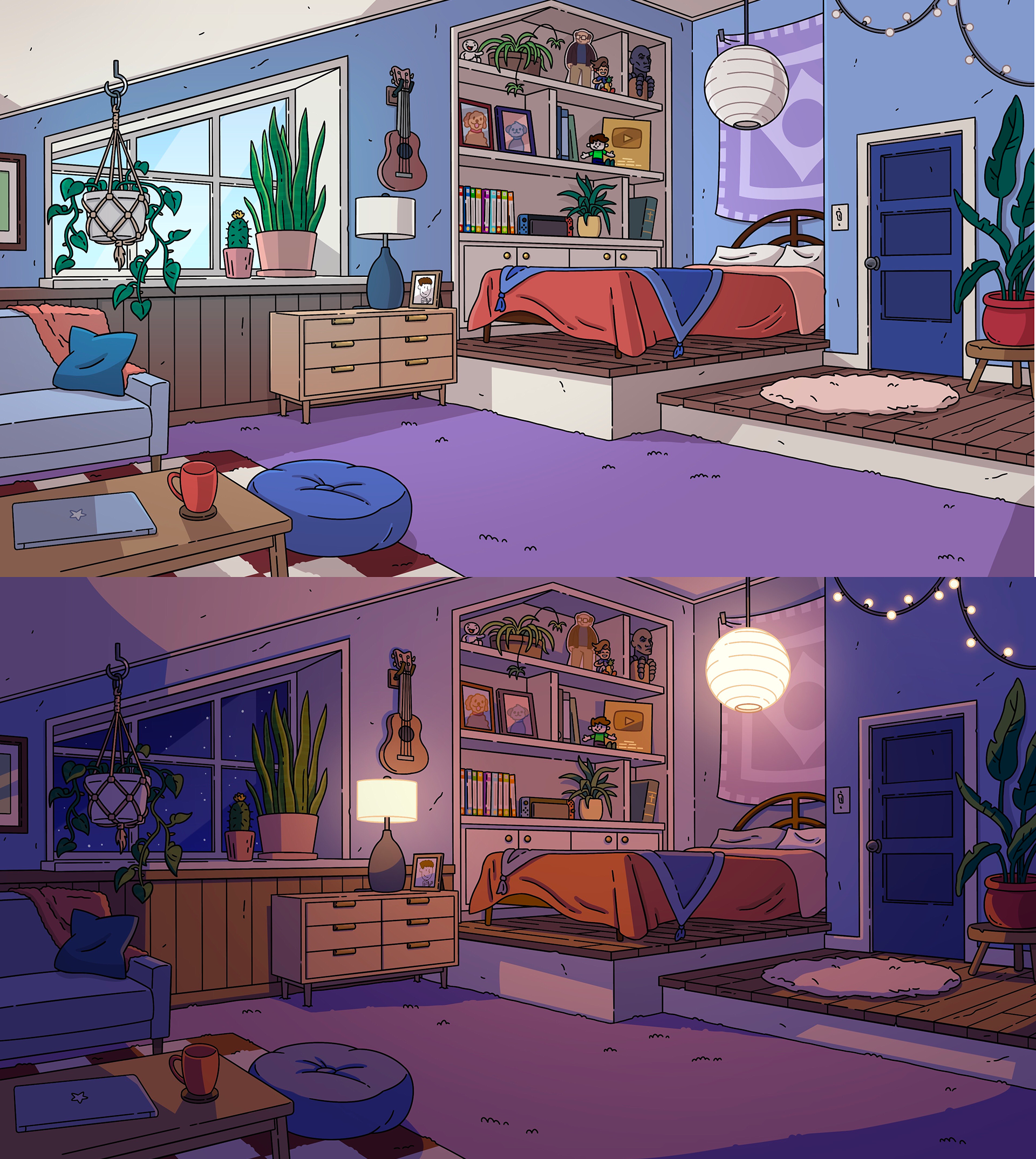 For Infamous Swoosh - Location Design, Layout, Color Design, & Paint