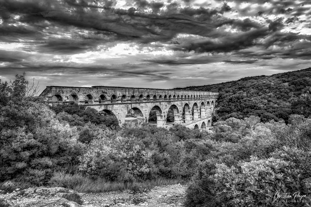 Pont du Gard (France) BW